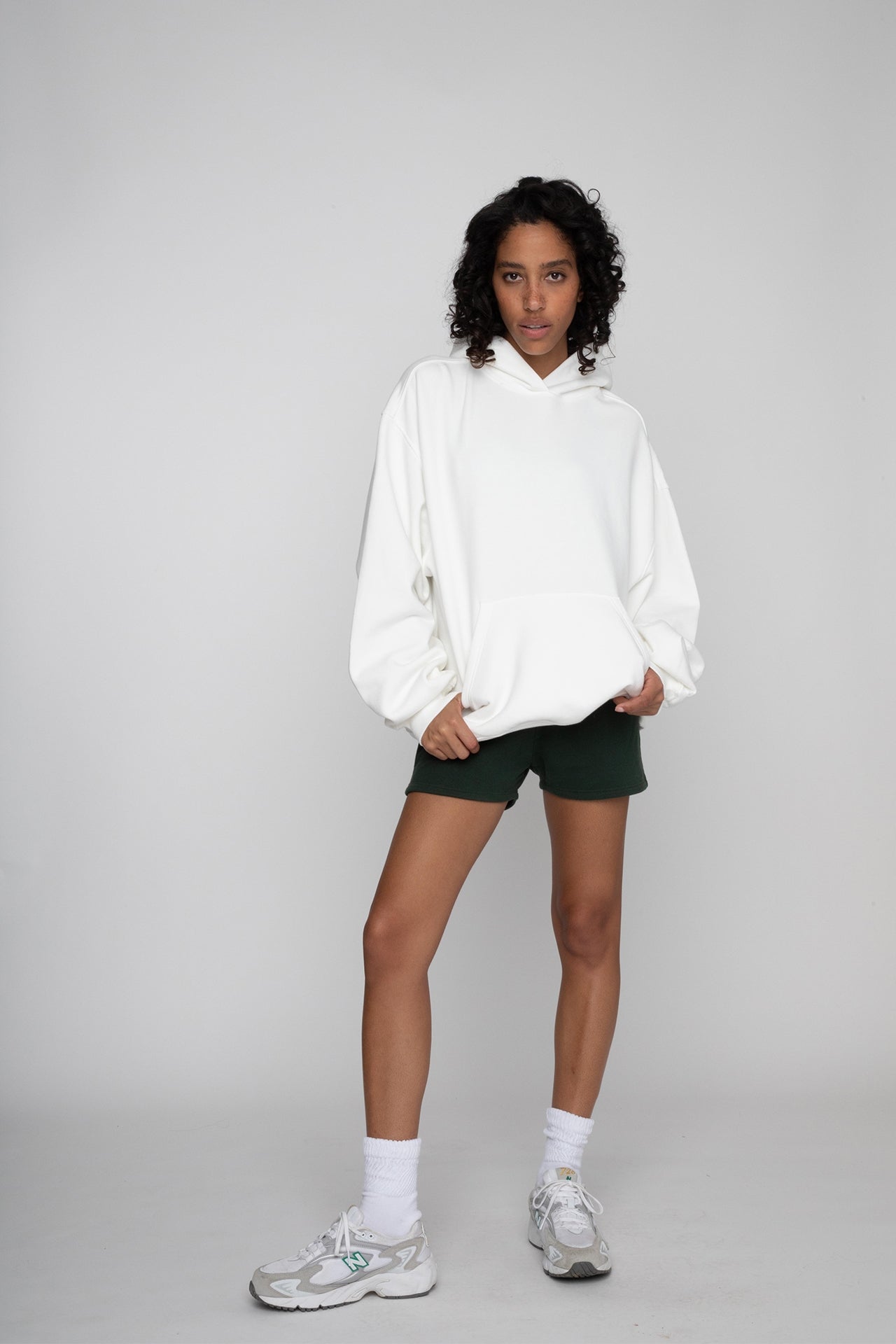 Unisex Oversized Pullover Hoodie White