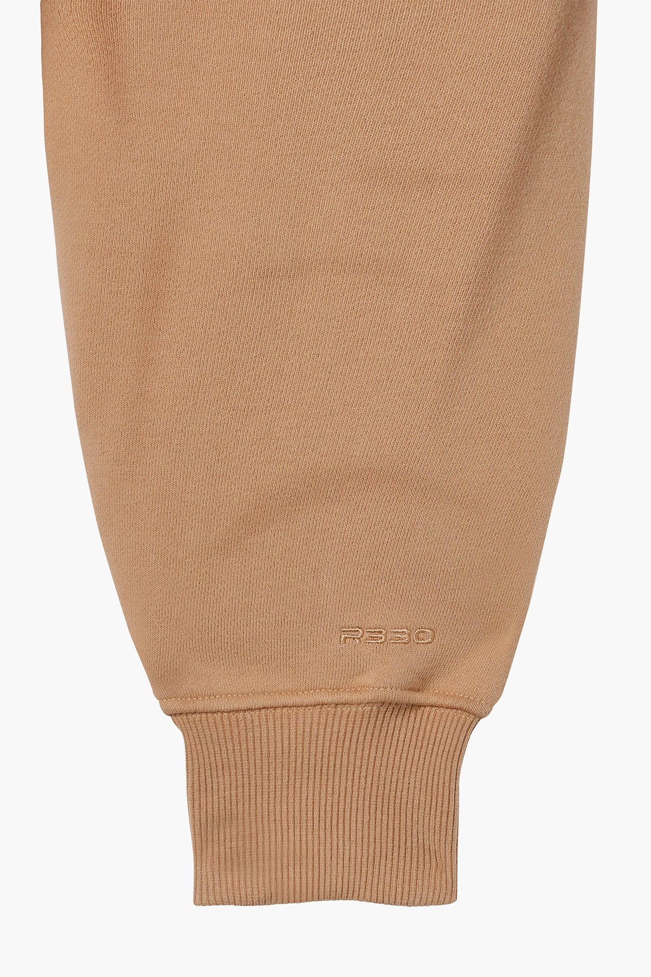 Cropped Pullover Hoodie Light Brown