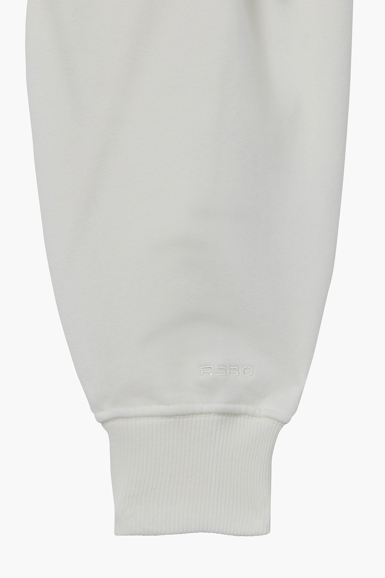 Cropped Pullover Hoodie - White Sleeves