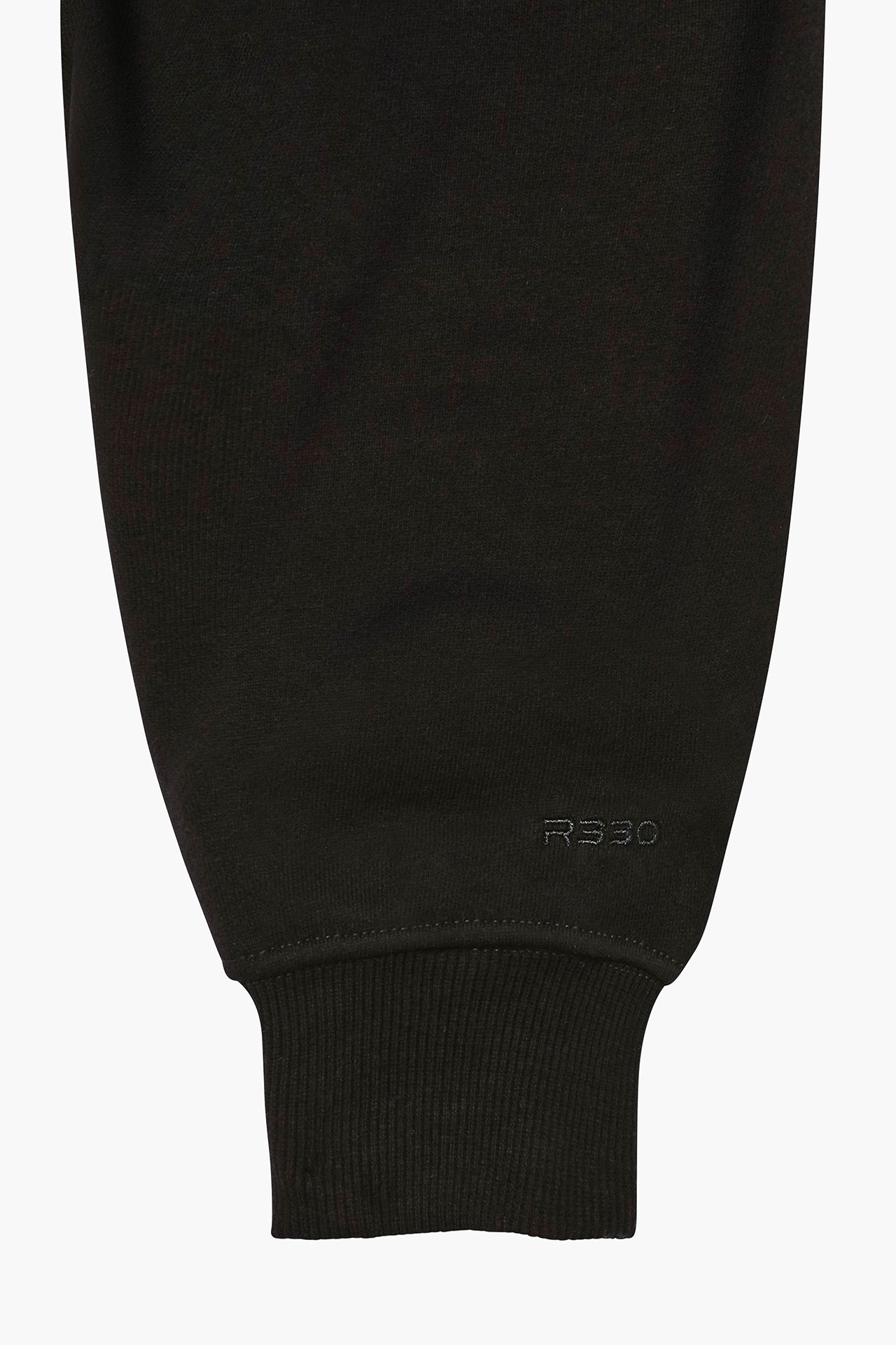 Cropped Zip Hoodie Black