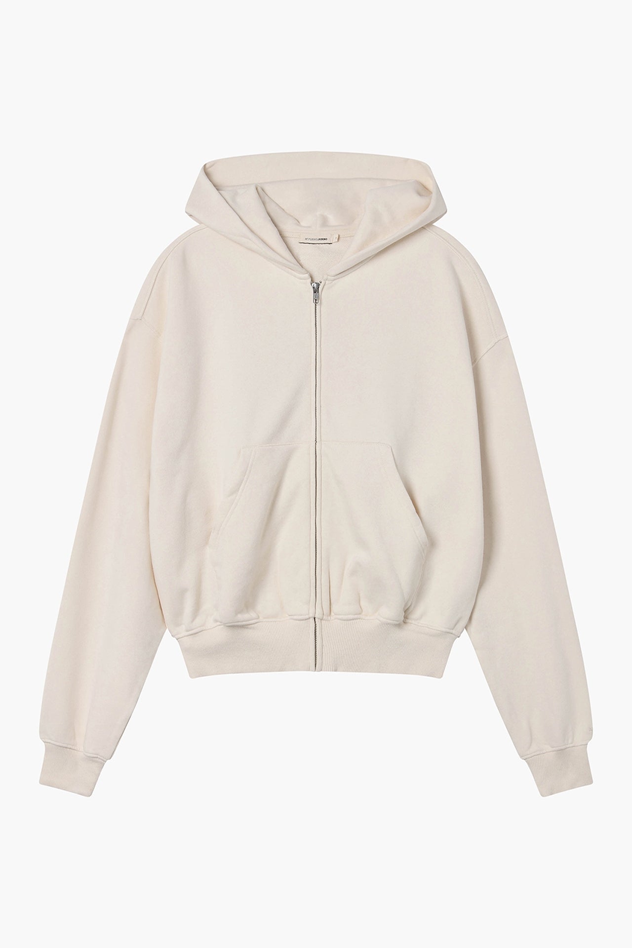 Unisex Oversized Zip Hoodie Ecru