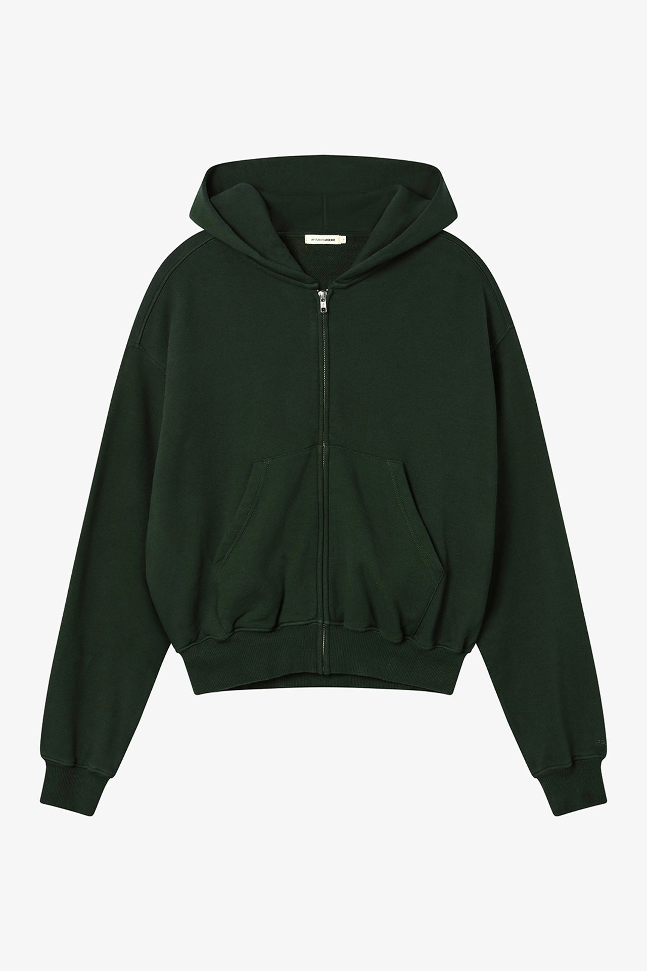Unisex Oversized Zip Hoodie Green