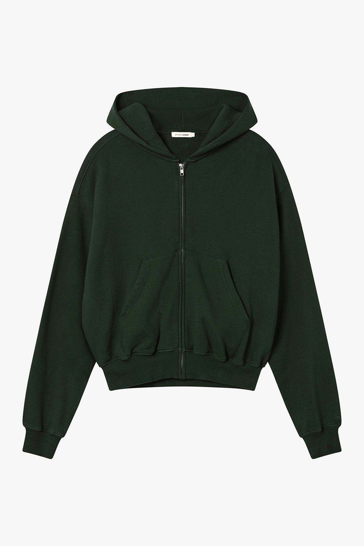 Unisex Oversized Zip Hoodie Green