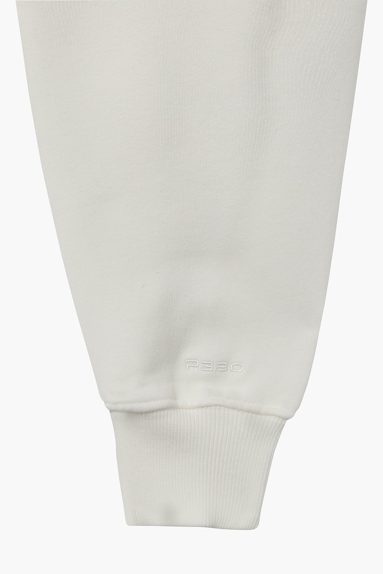 Unisex Oversized Half Zip Sweat White
