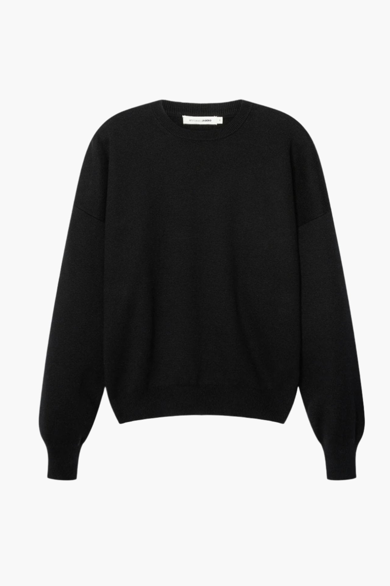 Unisex Organic Cotton Oversized Knit Black