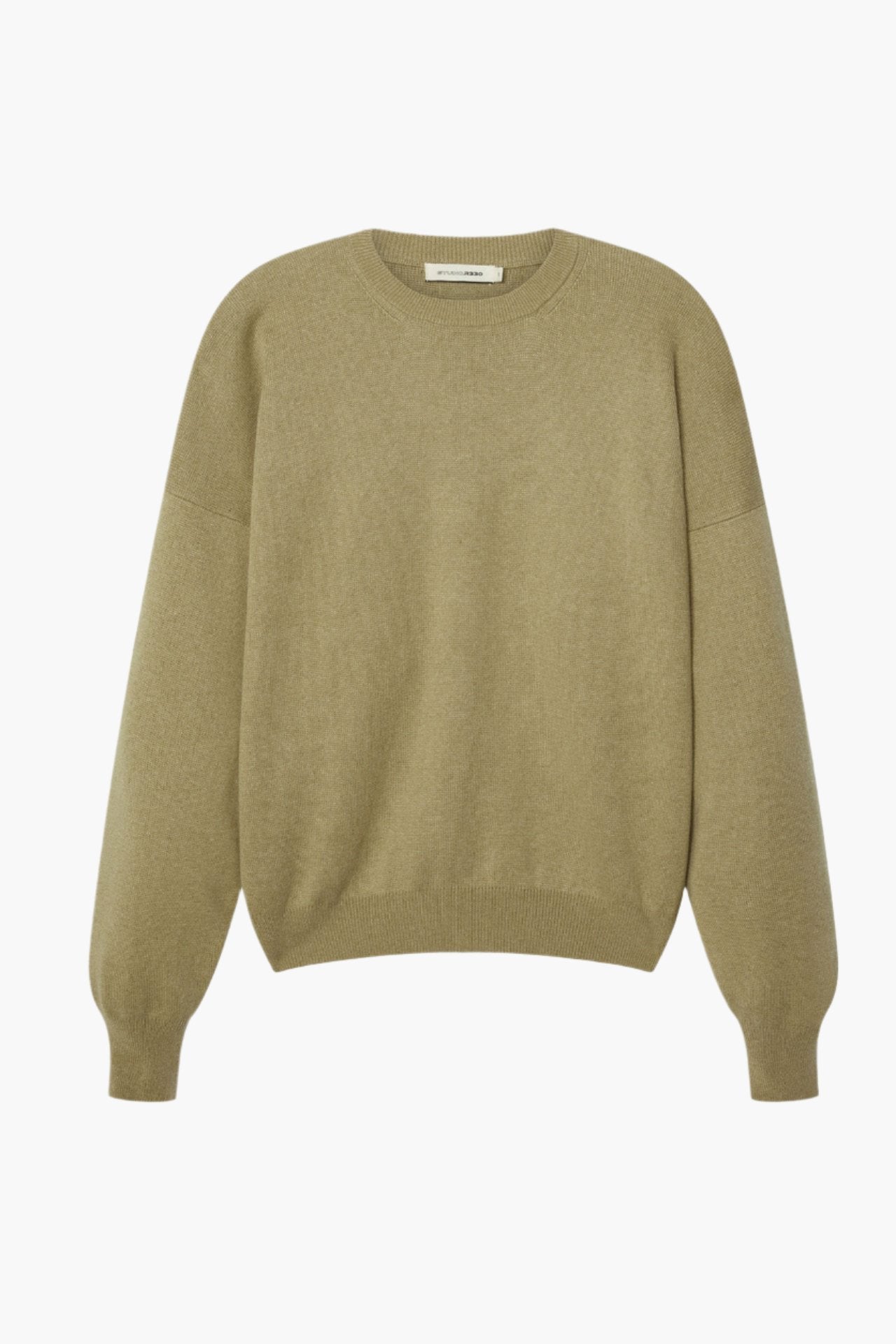 Unisex Organic Cotton Oversized Knit Olive
