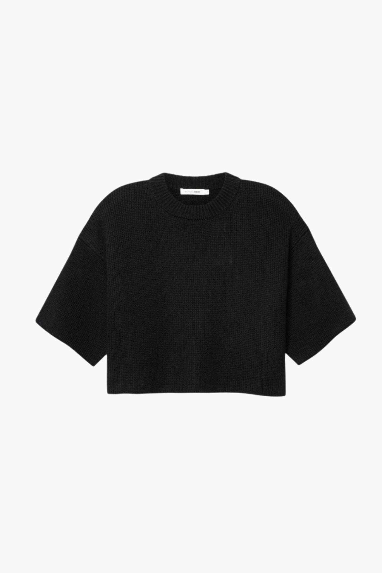 Organic Cotton Boxed Knit Black