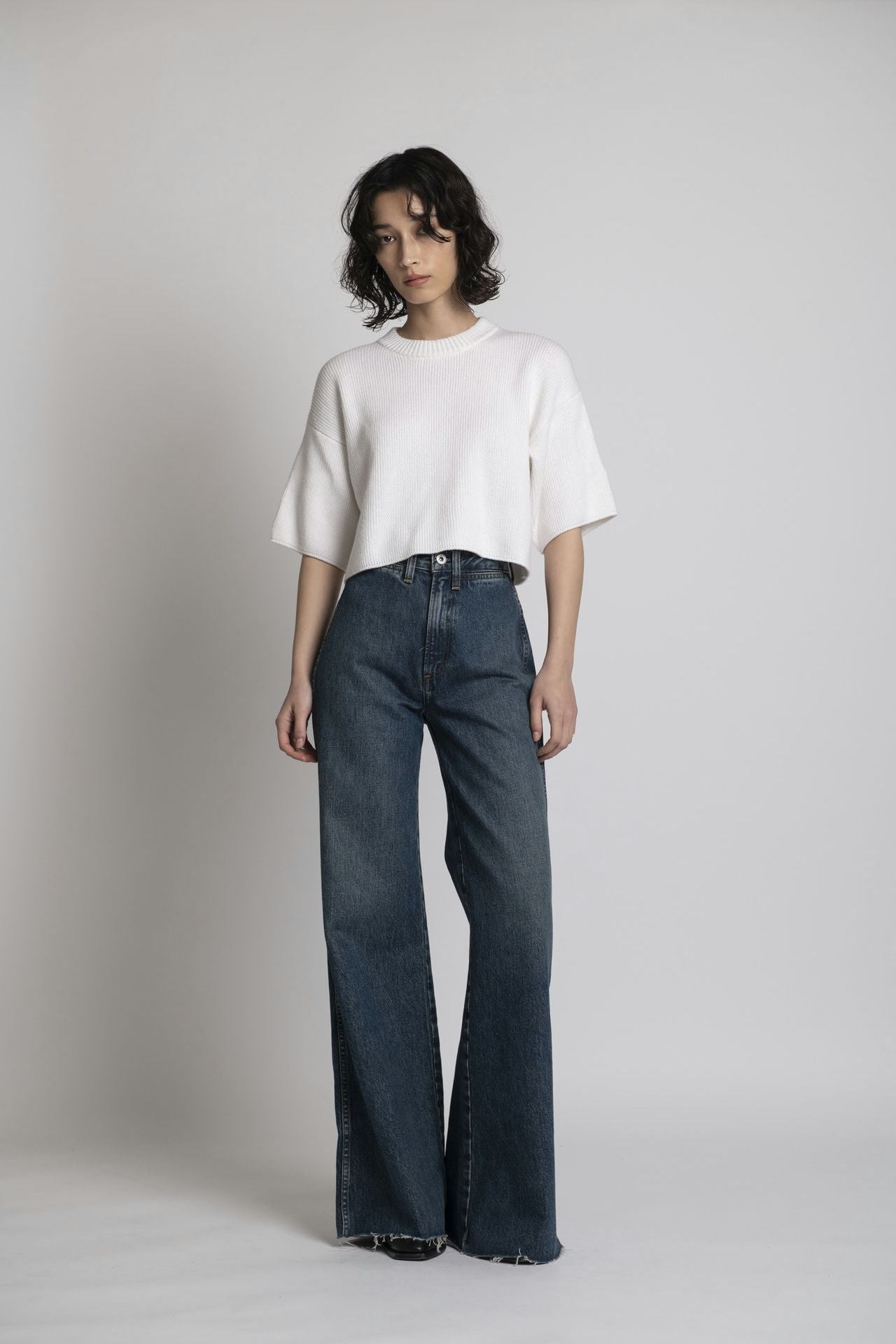 Organic Cotton Boxed Knit White