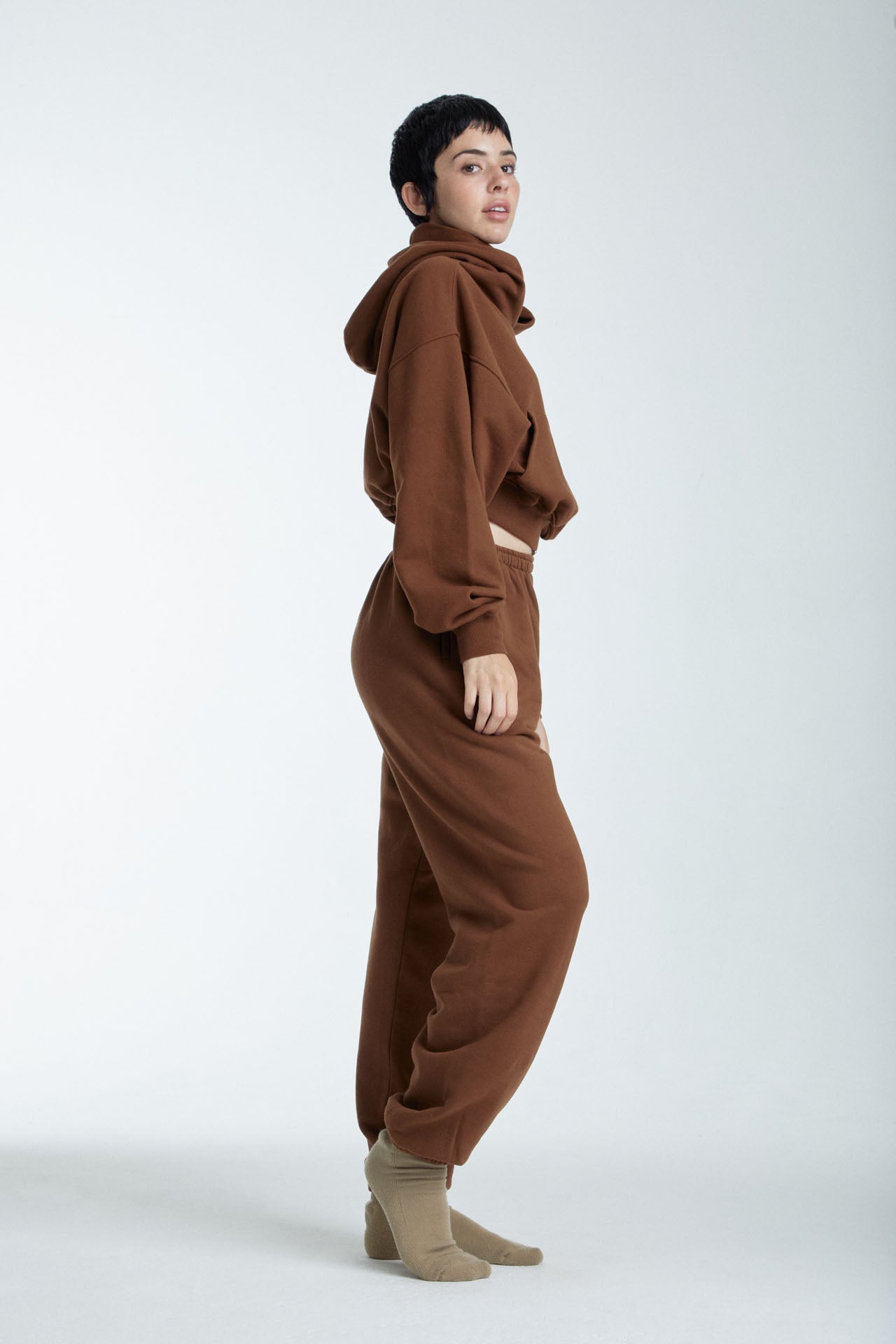 Women's Sweat Joggers Brown