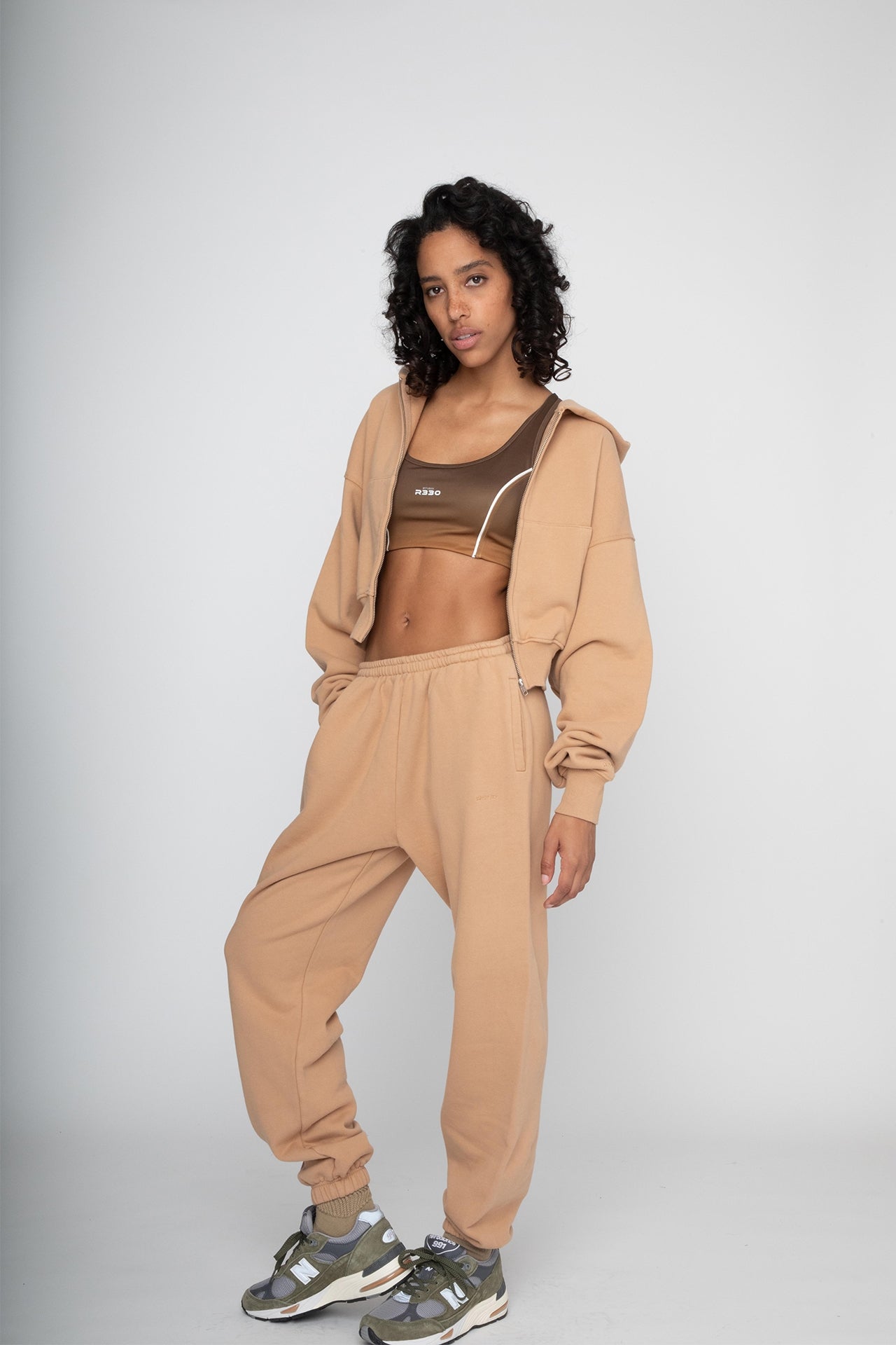 Women's Sweat Joggers Light Brown