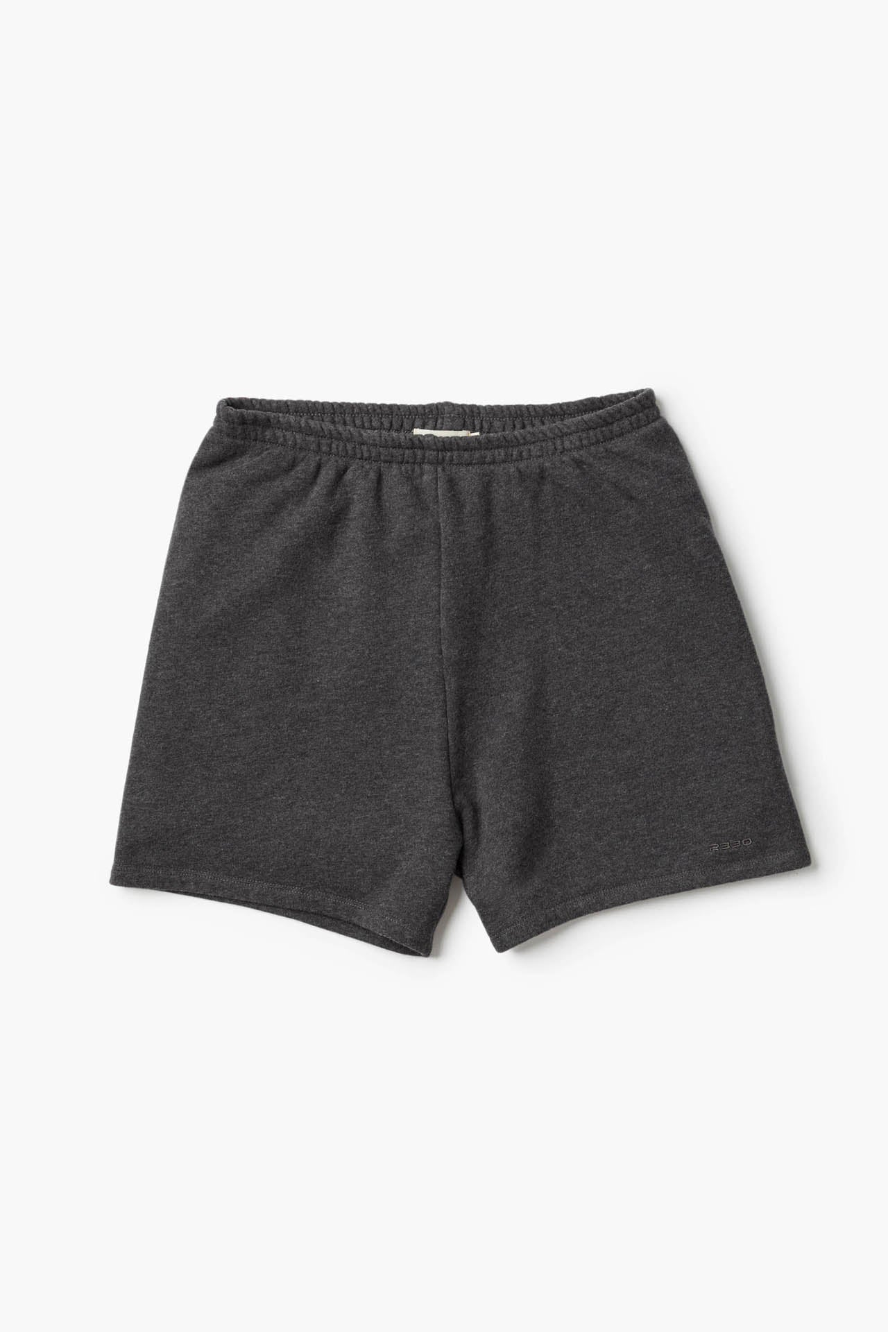 Women's Fitted Sweat Shorts Charcoal
