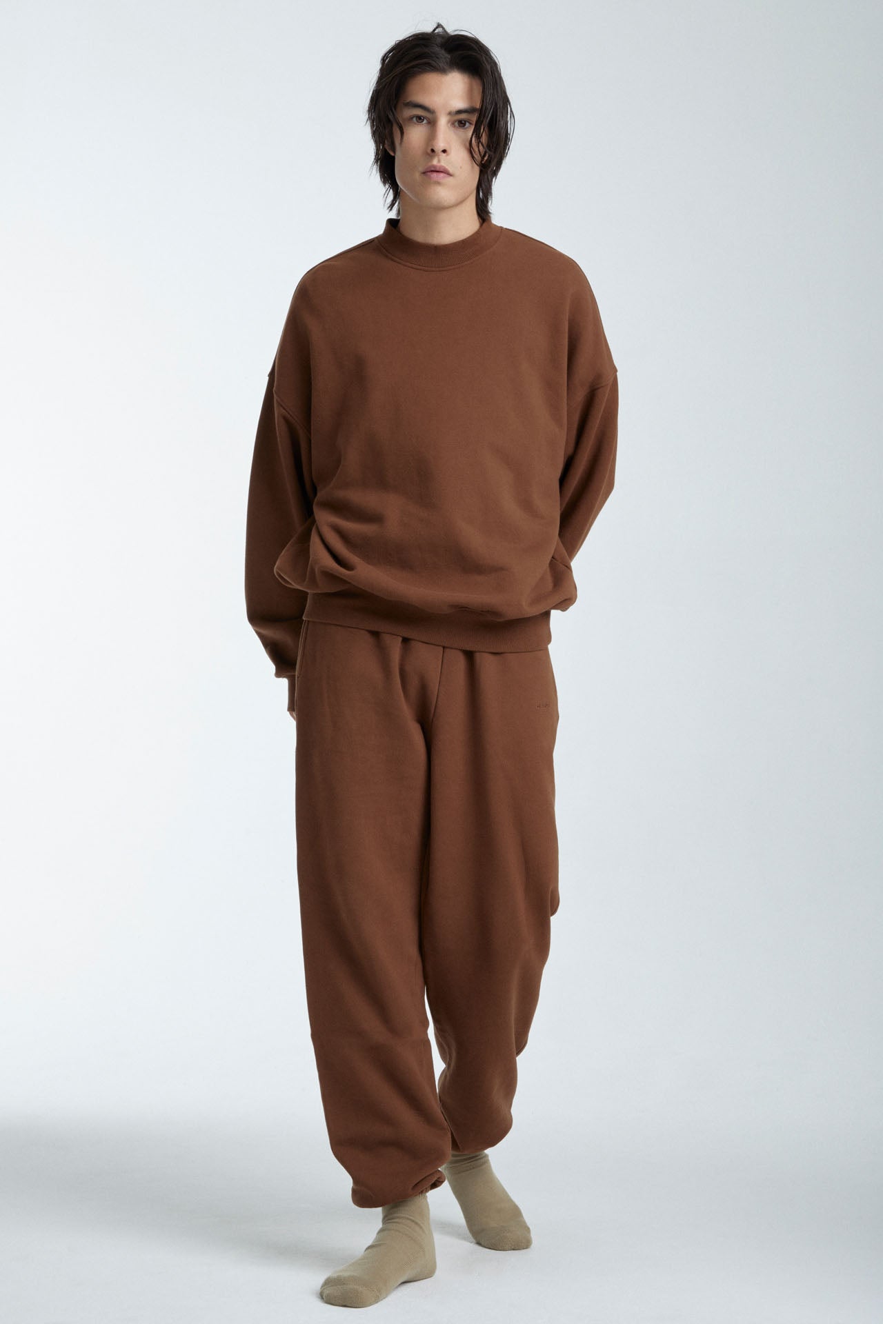 Unisex Sweat Joggers Brown