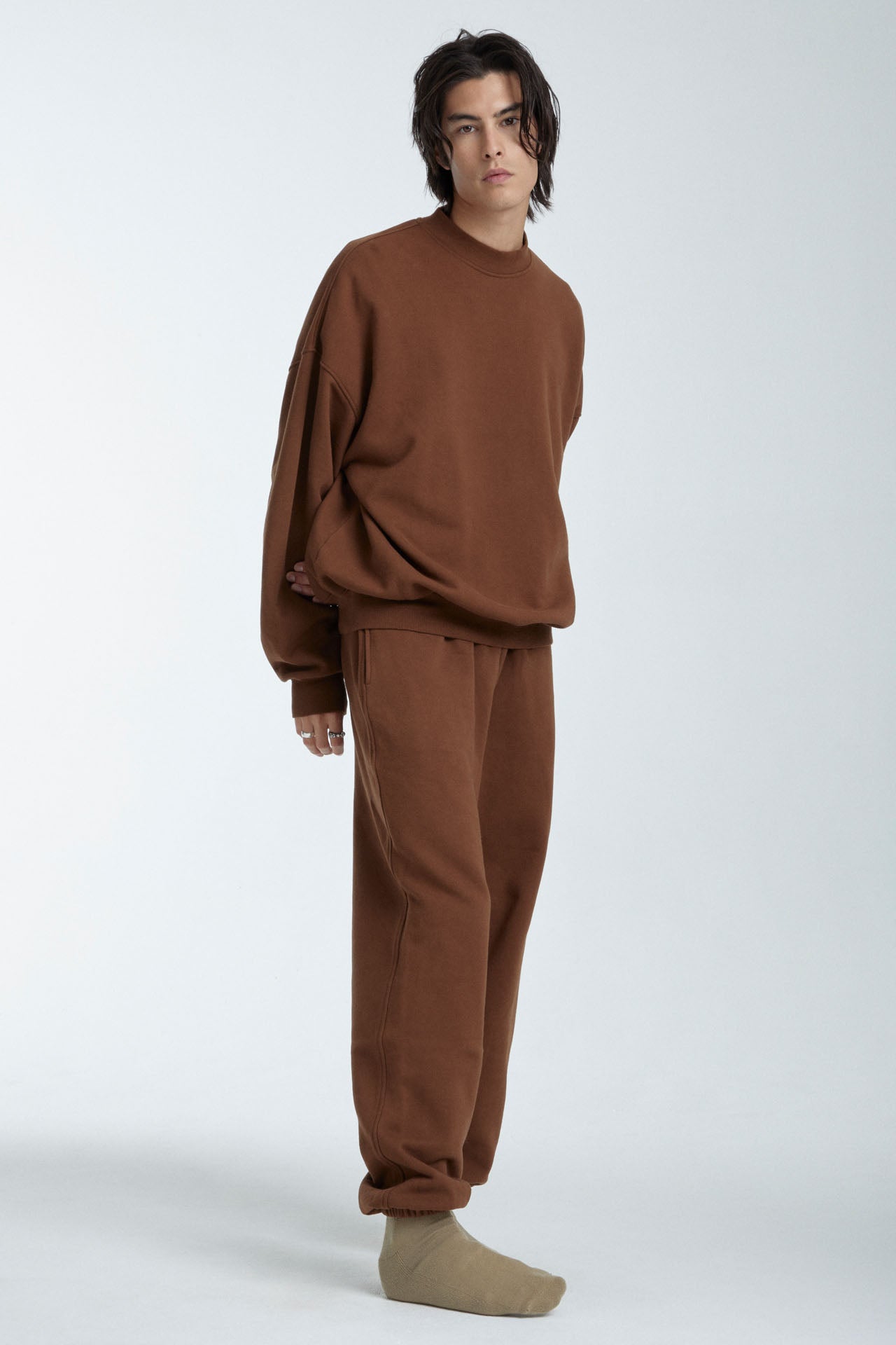 Unisex Sweat Joggers Brown