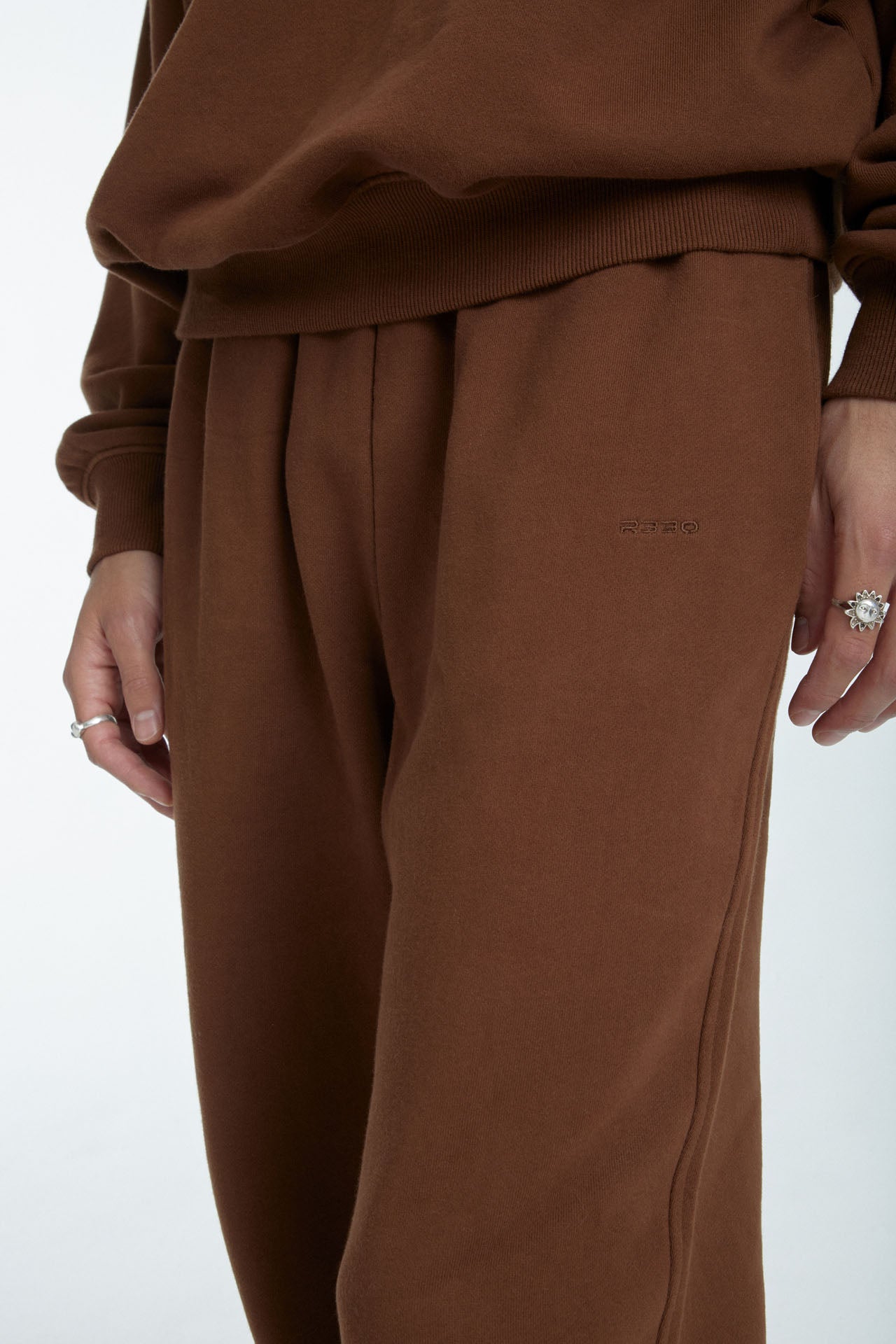 Unisex Sweat Joggers Brown