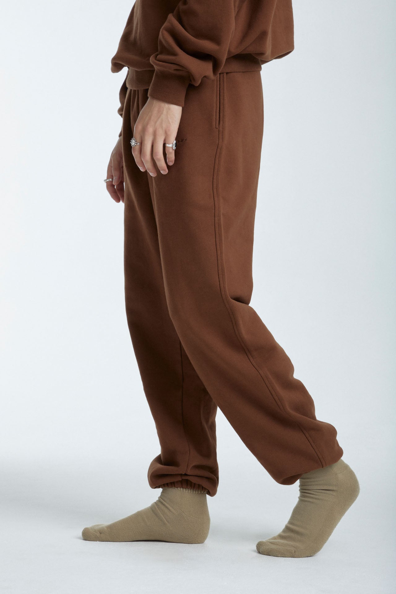 Unisex Sweat Joggers Brown