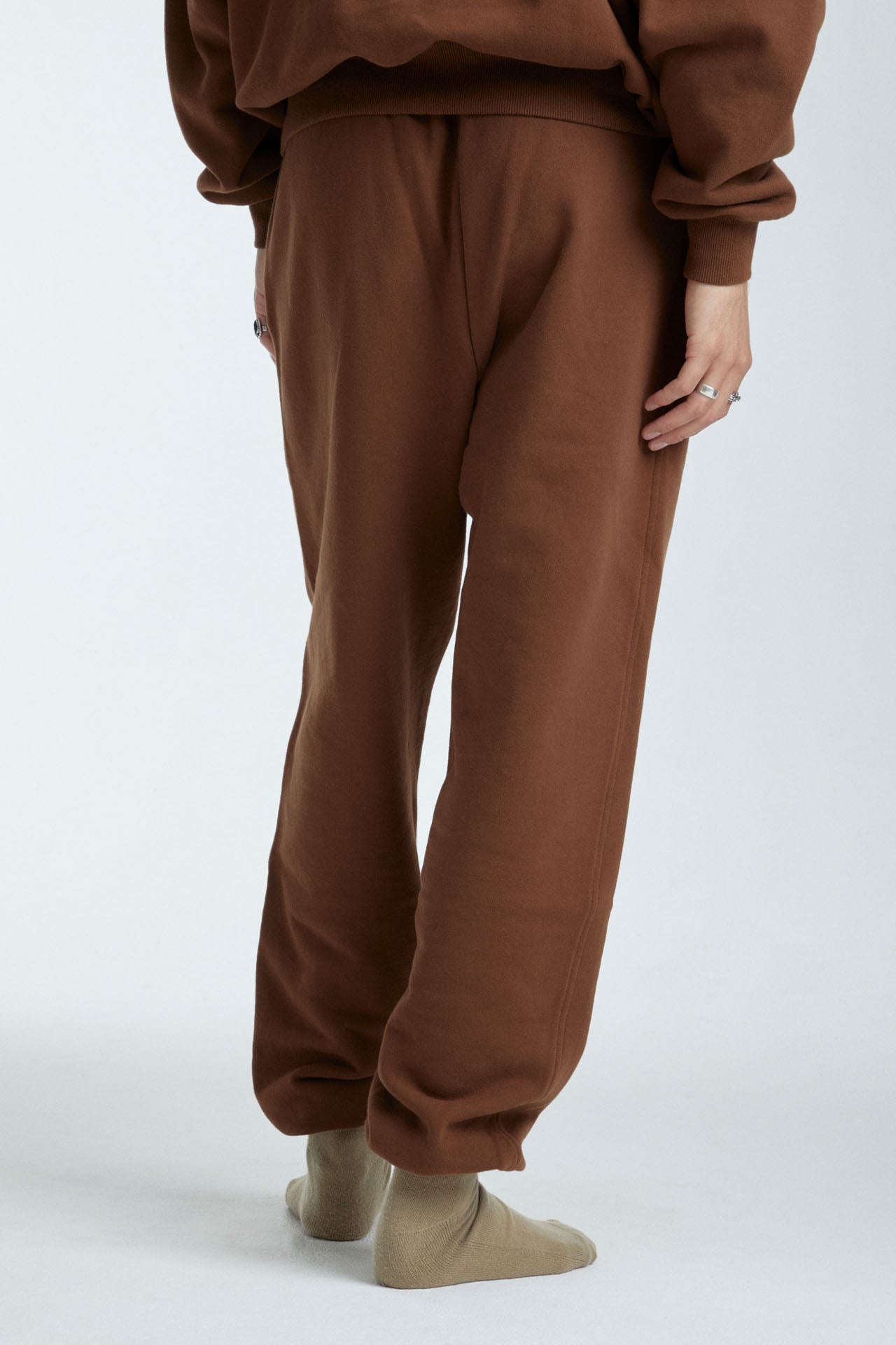 Unisex Sweat Joggers Brown