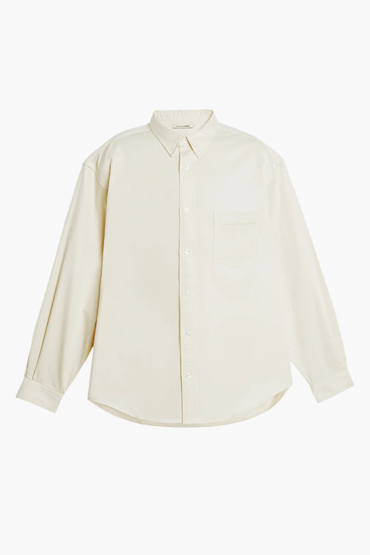 ECRU COTTON SHIRT - OVERSIZED FIT front