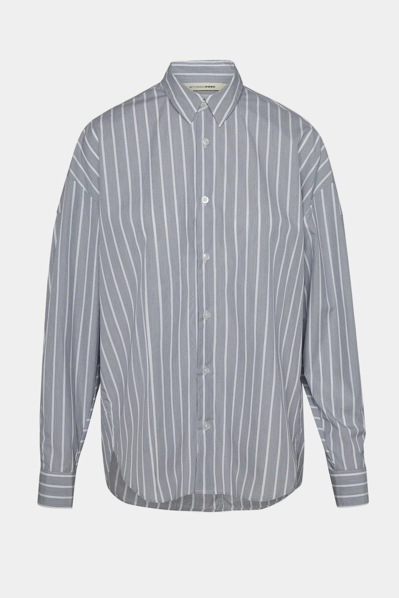 Boyfriend Shirt Grey Stripe