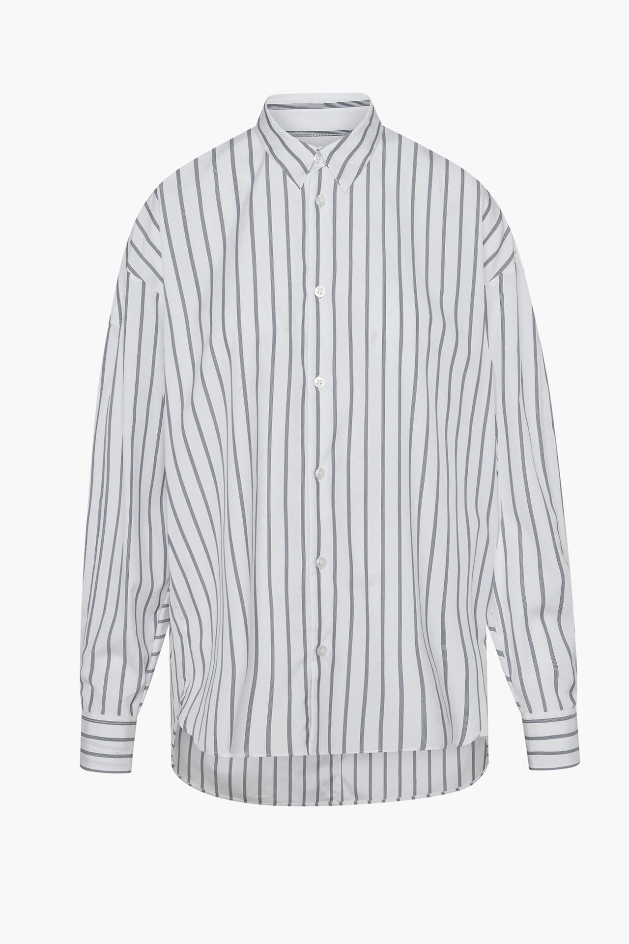 Boyfriend Shirt White Stripe