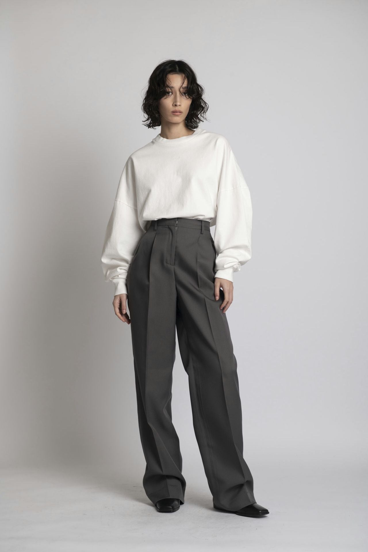 Unisex Cotton Oversized Boxed Long Tee White