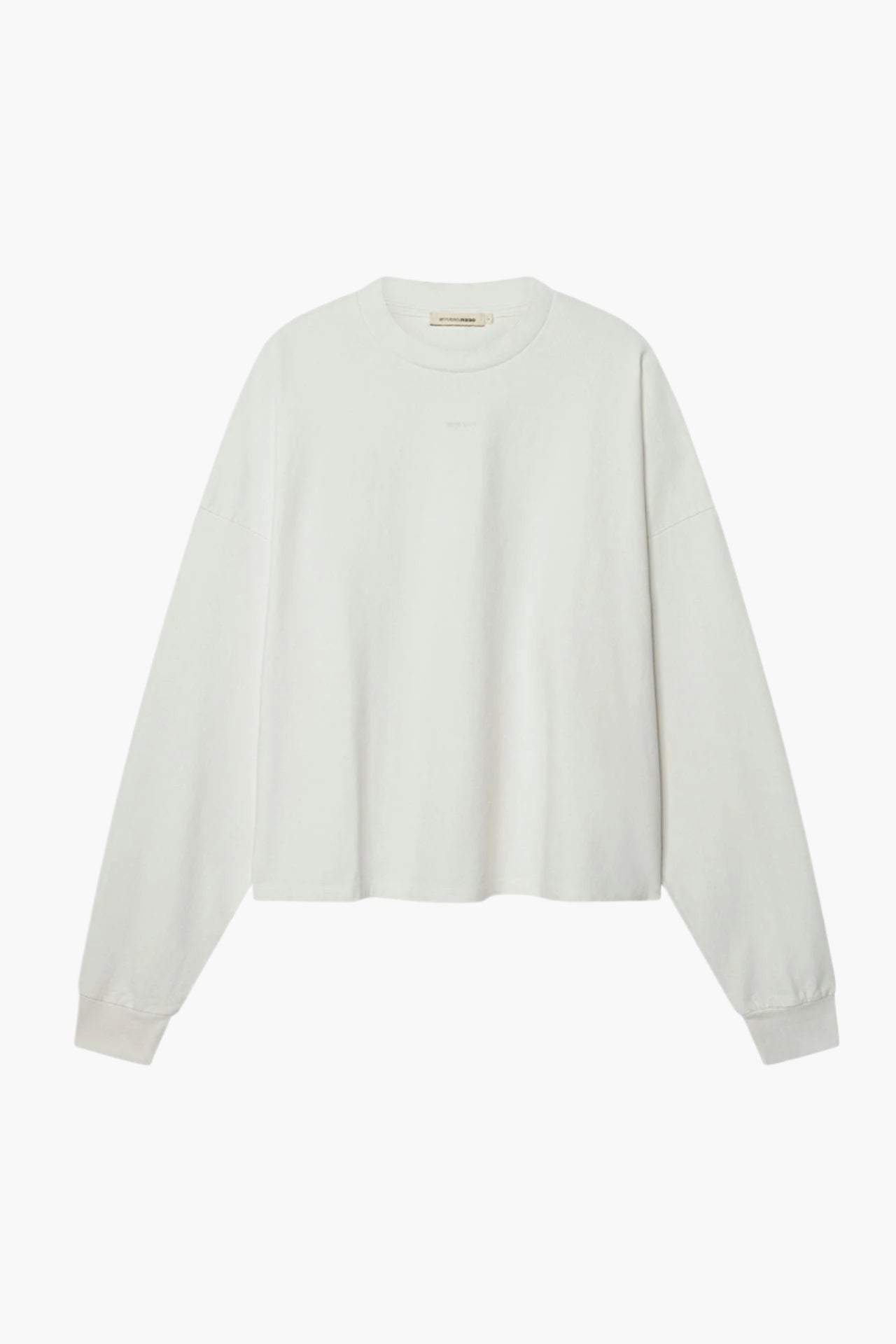 Unisex Cotton Oversized Boxed Long Tee White