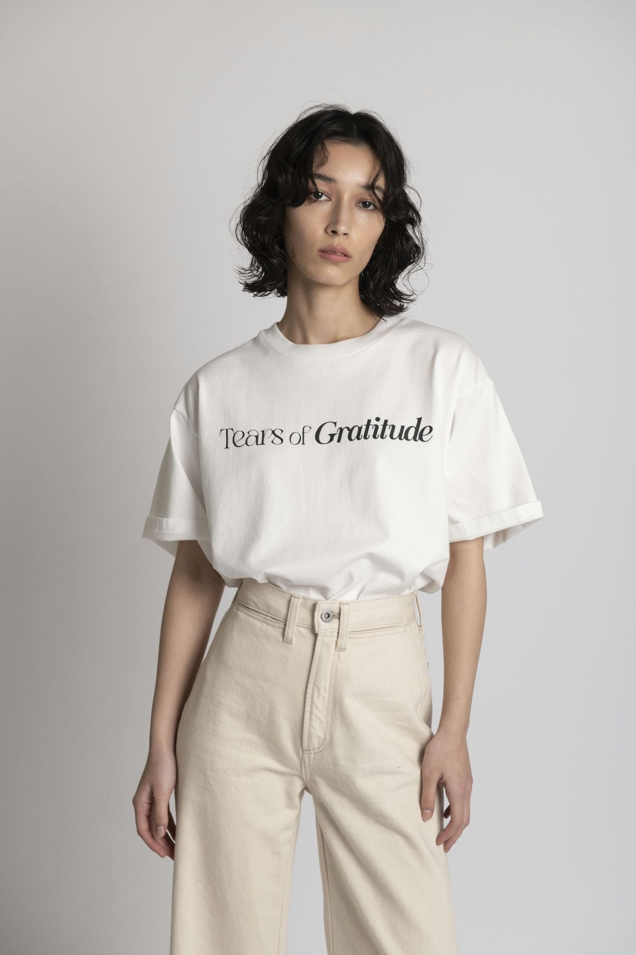Tears Of Gratitude Boxed Tee White