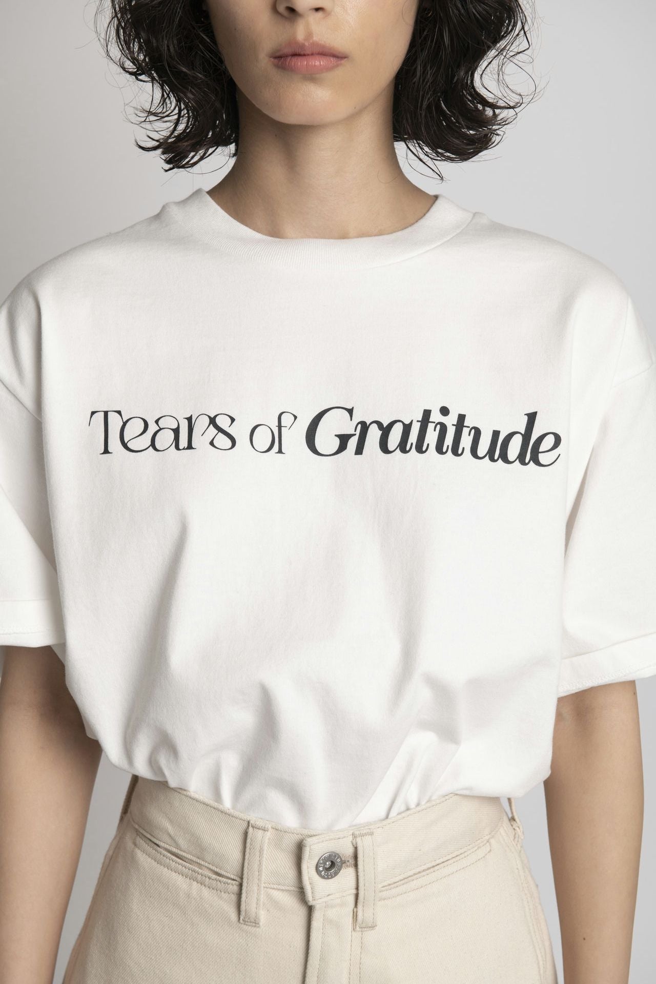 Tears Of Gratitude Boxed Tee White