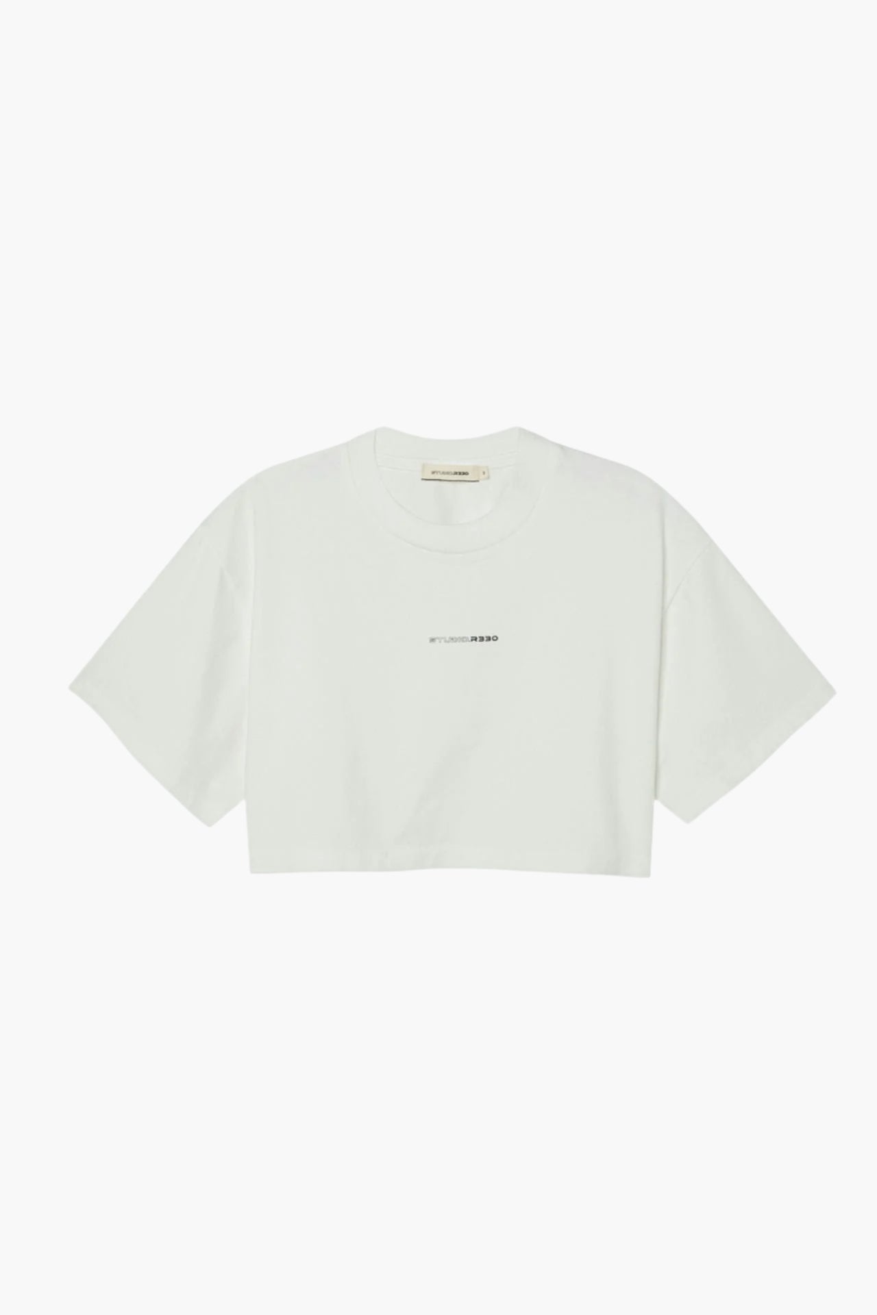 Logo Cropped Tee - White