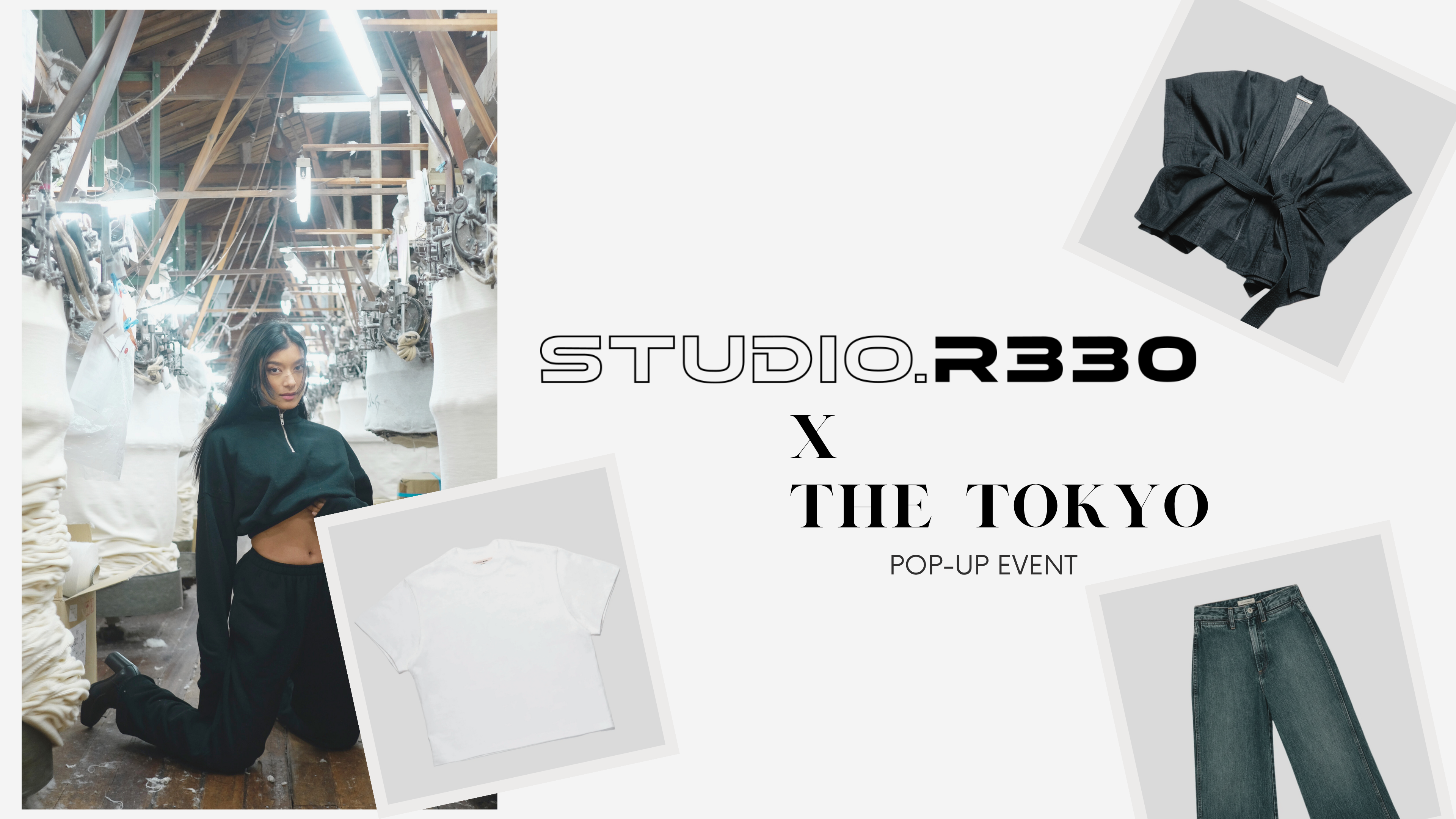 STUDIO R330 × THE TOKYO ：  銀座ポップアップ開催のお知らせ