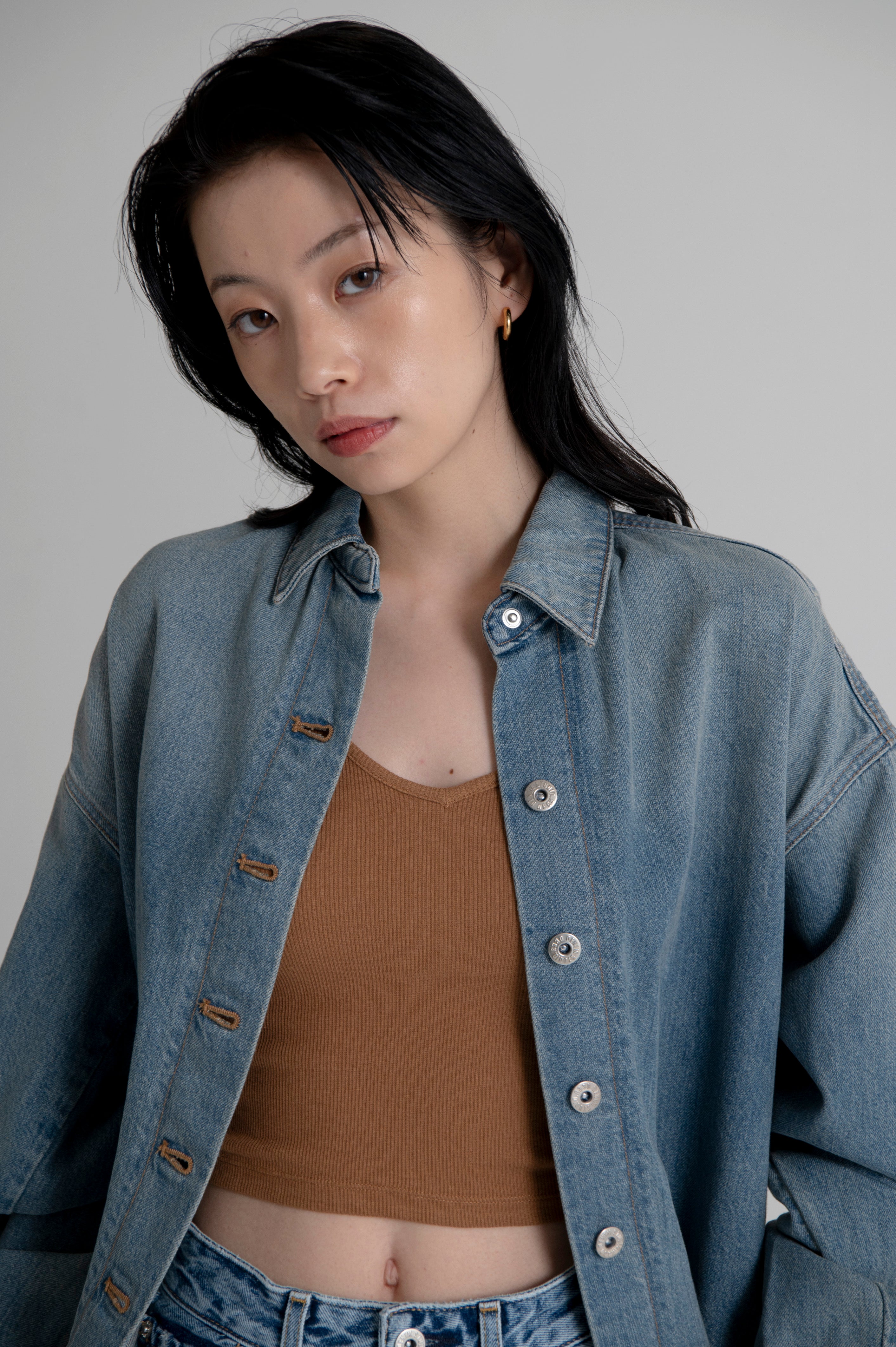 OVERSIZED DENIM SHIRTS JACKET