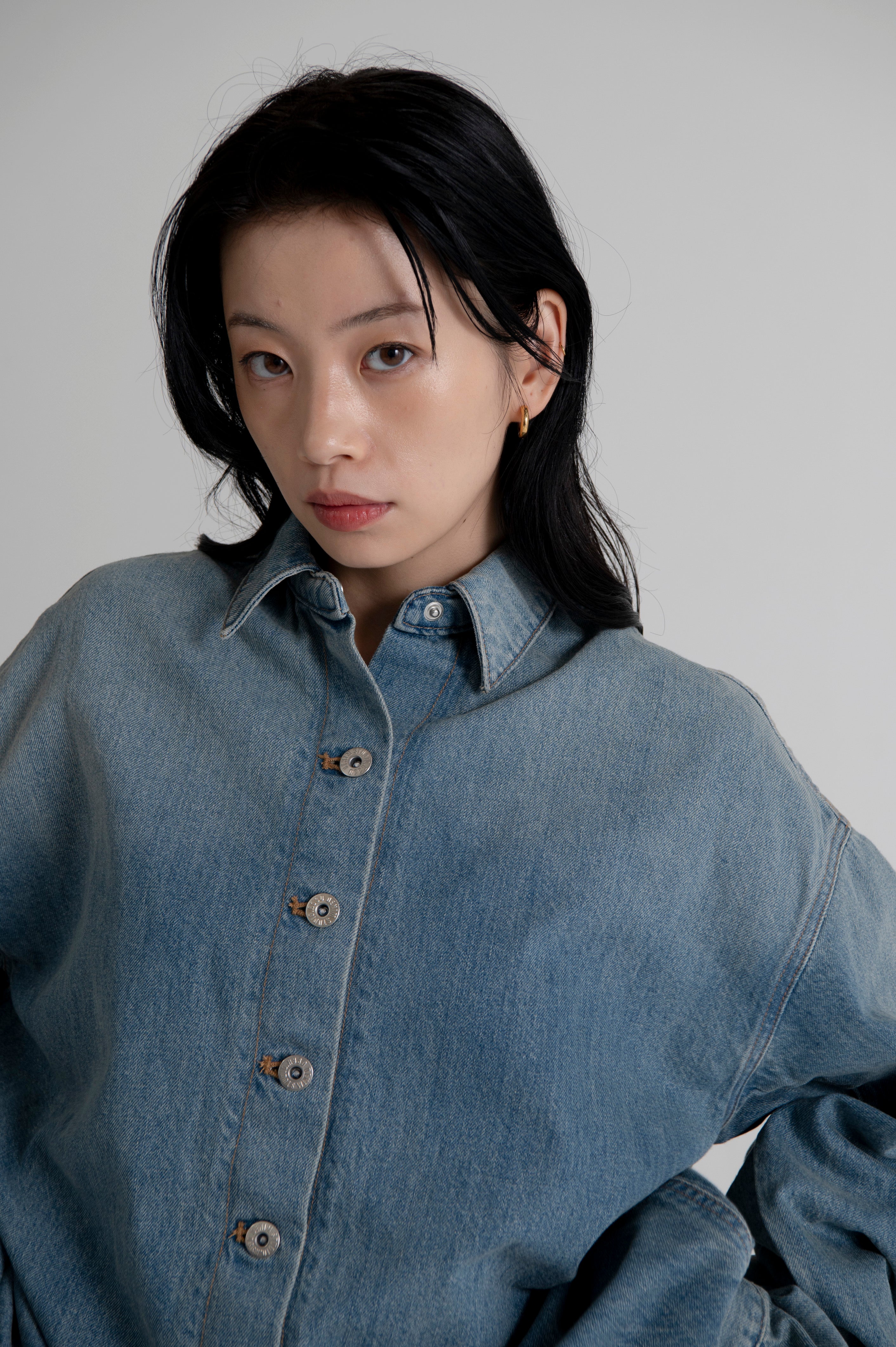 OVERSIZED DENIM SHIRTS JACKET