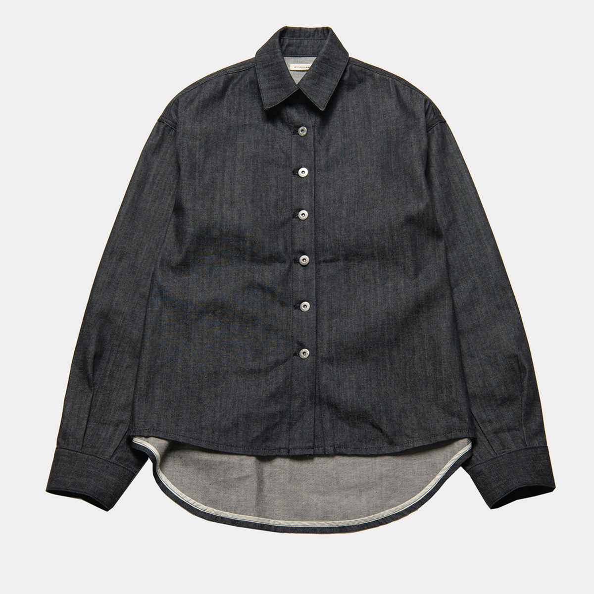 ジャケット・アウター studior330 OVERSIZED DENIM SHIRTS OVERSIZED DENIM SHIRT JACKET BLACK