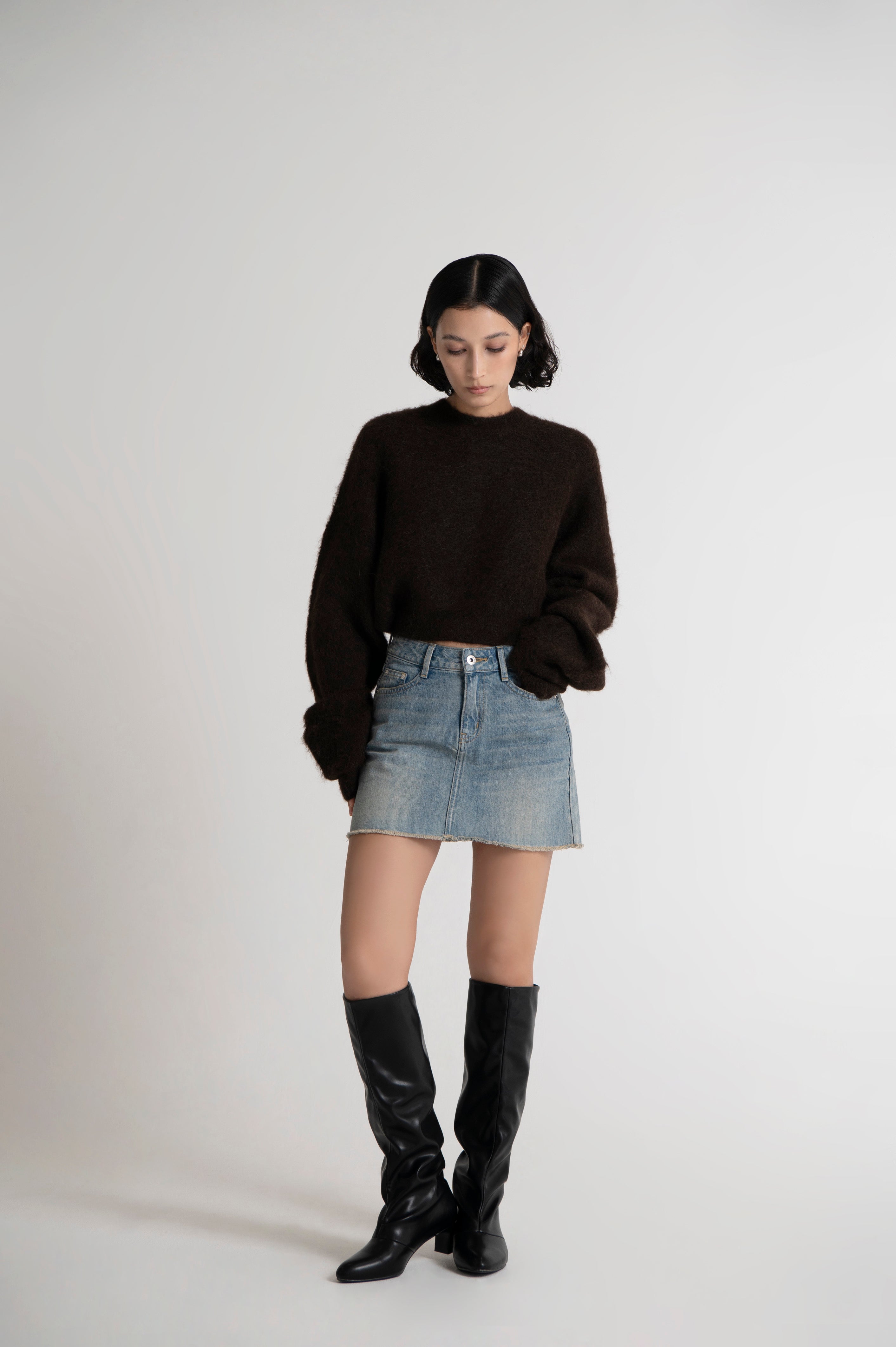 その他 niconico Knitting ☆ How to knit a top-down V-neck sweater ② - YouTube