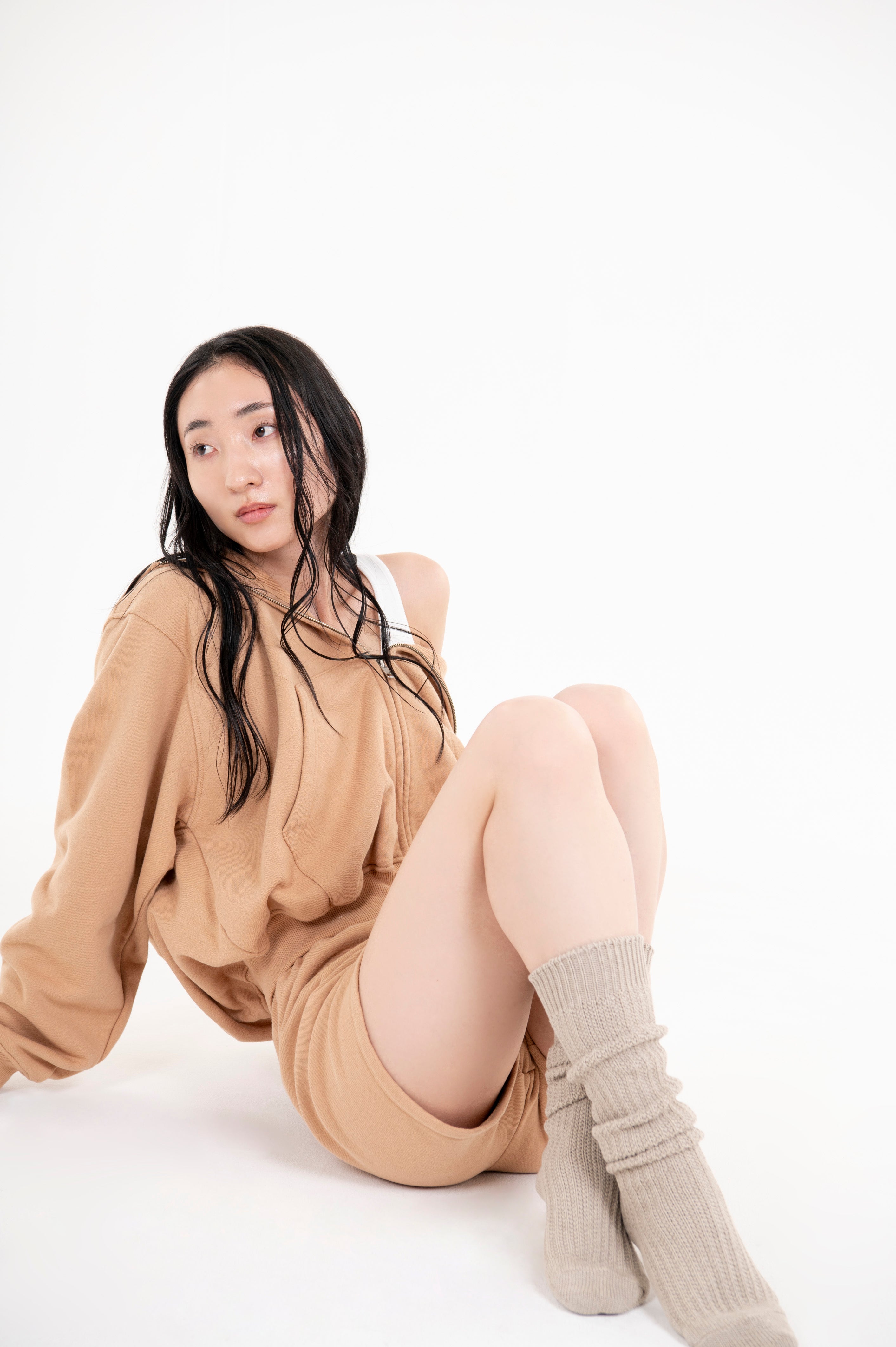 ECO LOOSE SOCKS KHAKI
