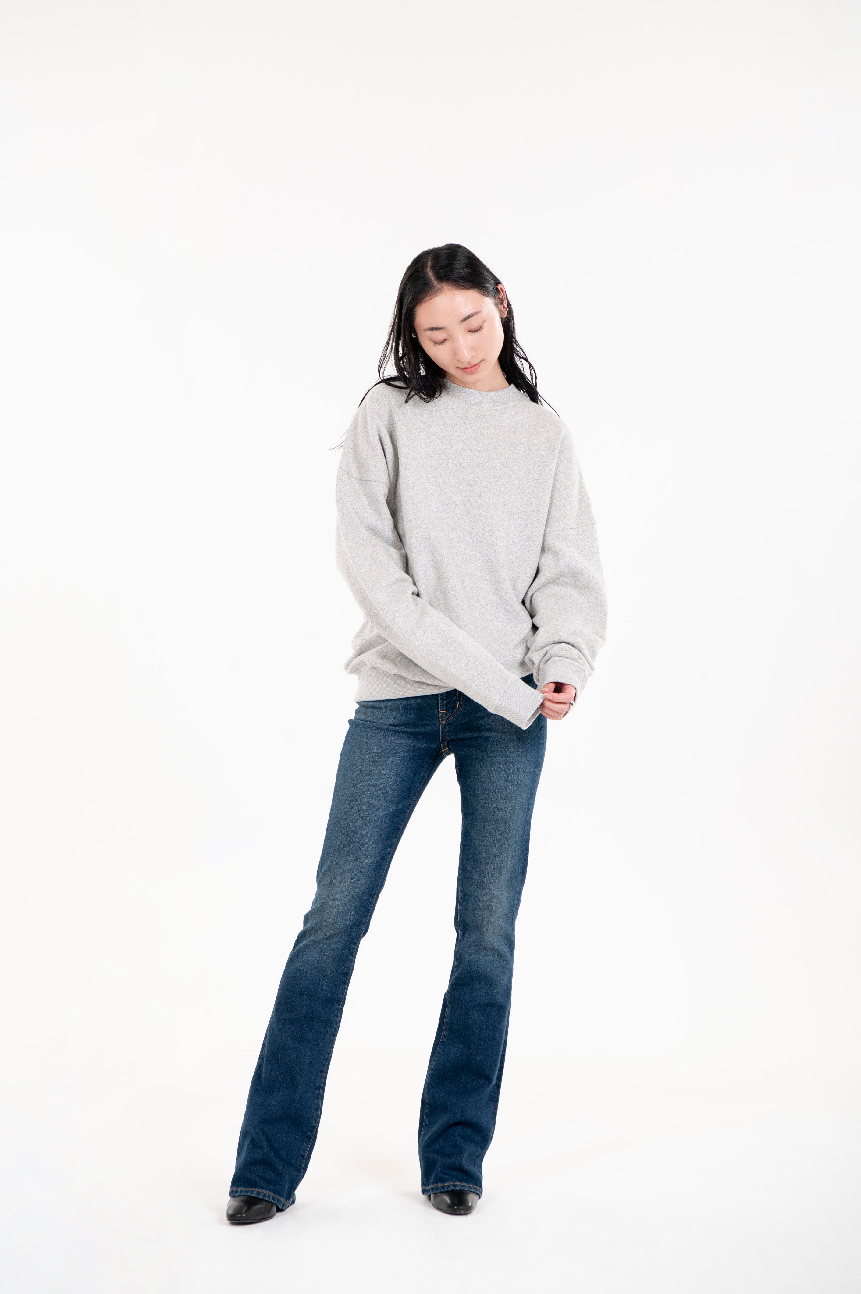 TSURIAMI UNISEX CREW SWEAT H. ASH GREY