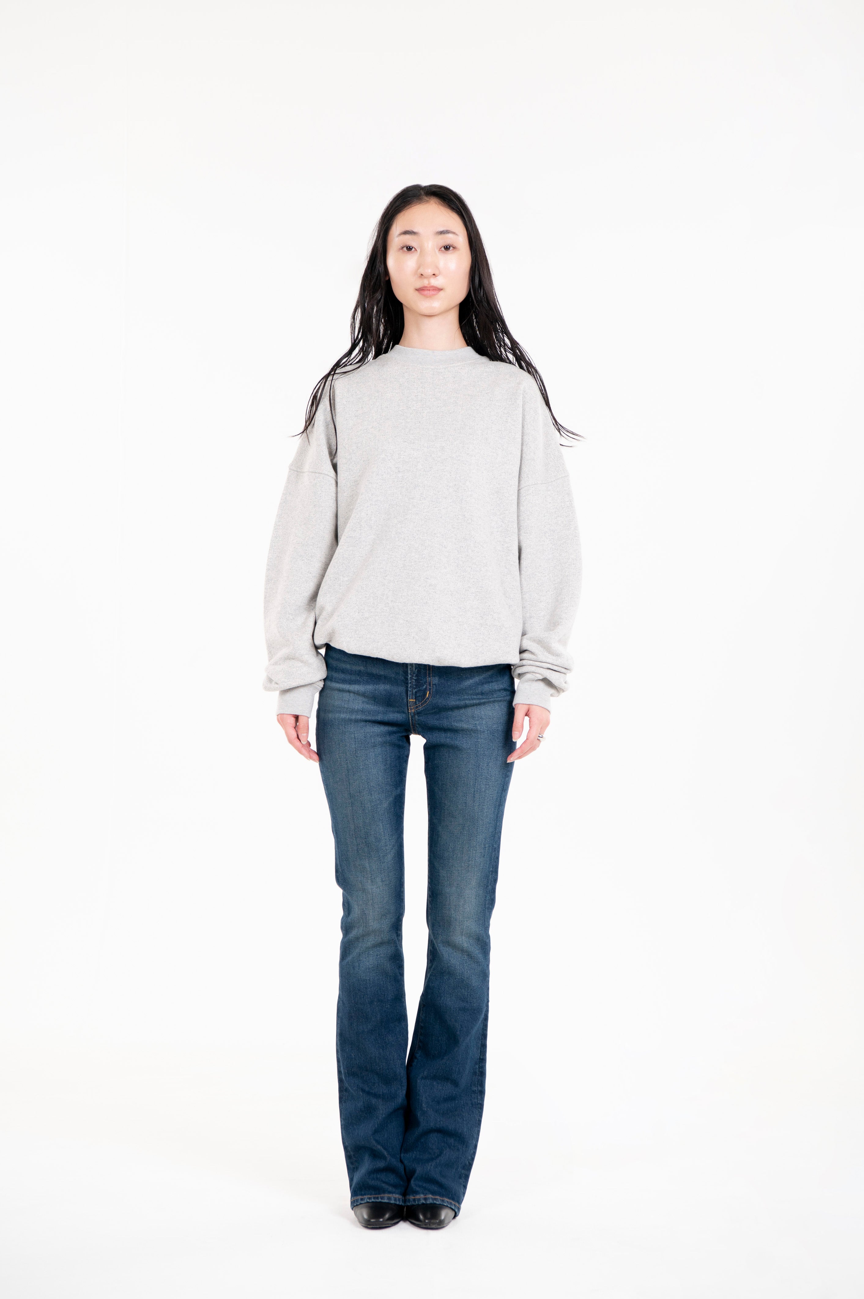 TSURIAMI UNISEX CREW SWEAT H. ASH GREY