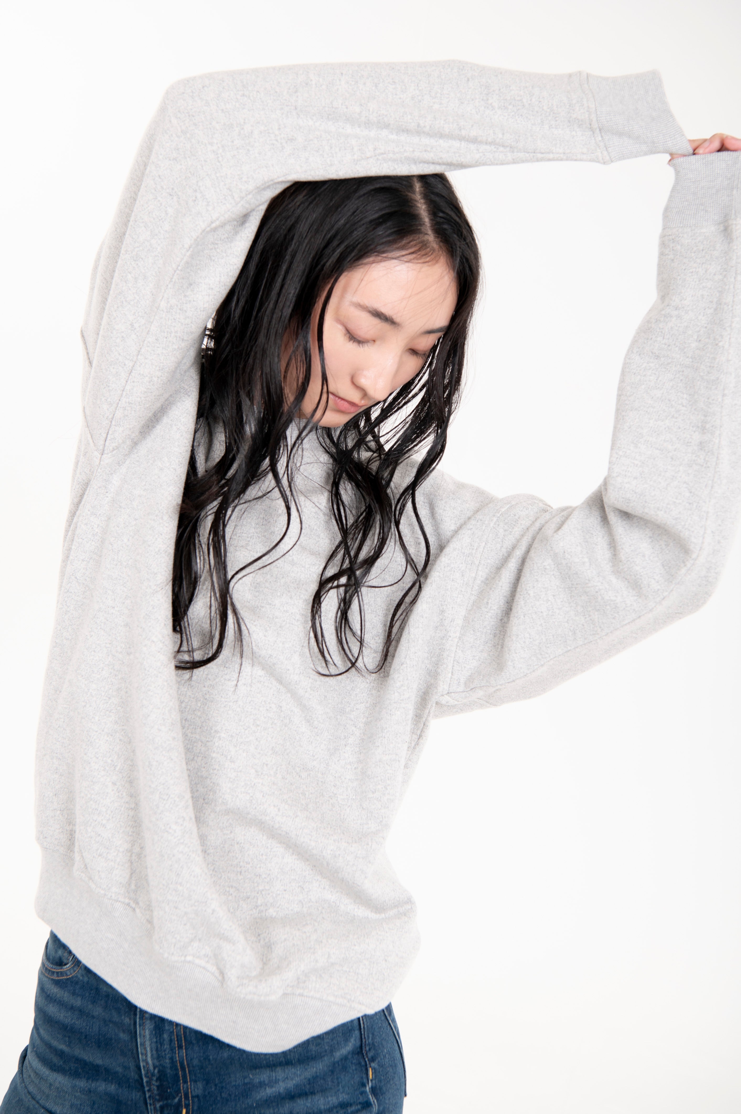 TSURIAMI UNISEX CREW SWEAT H. ASH GREY