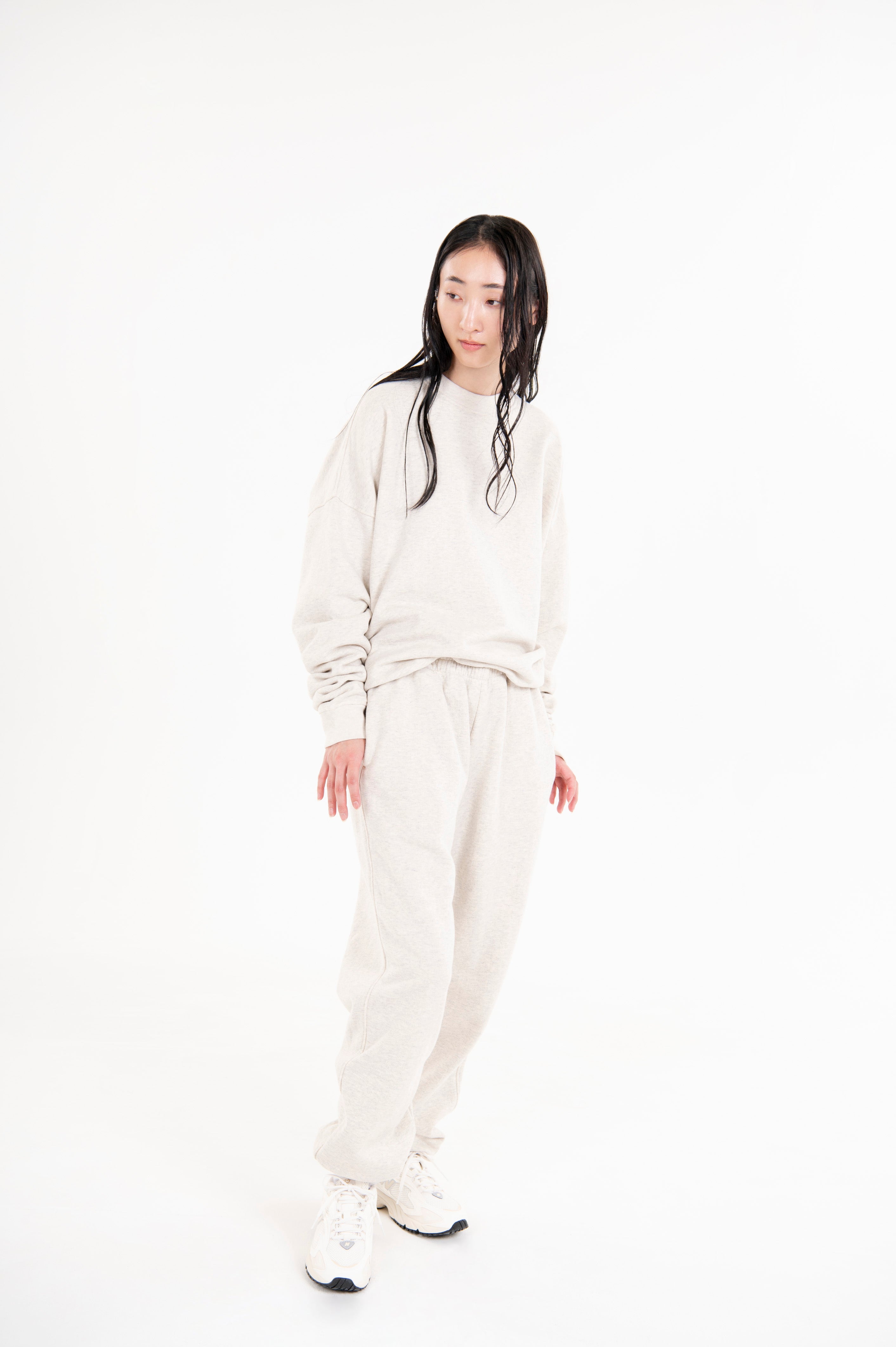 TSURIAMI UNISEX CREW SWEAT OATMEAL