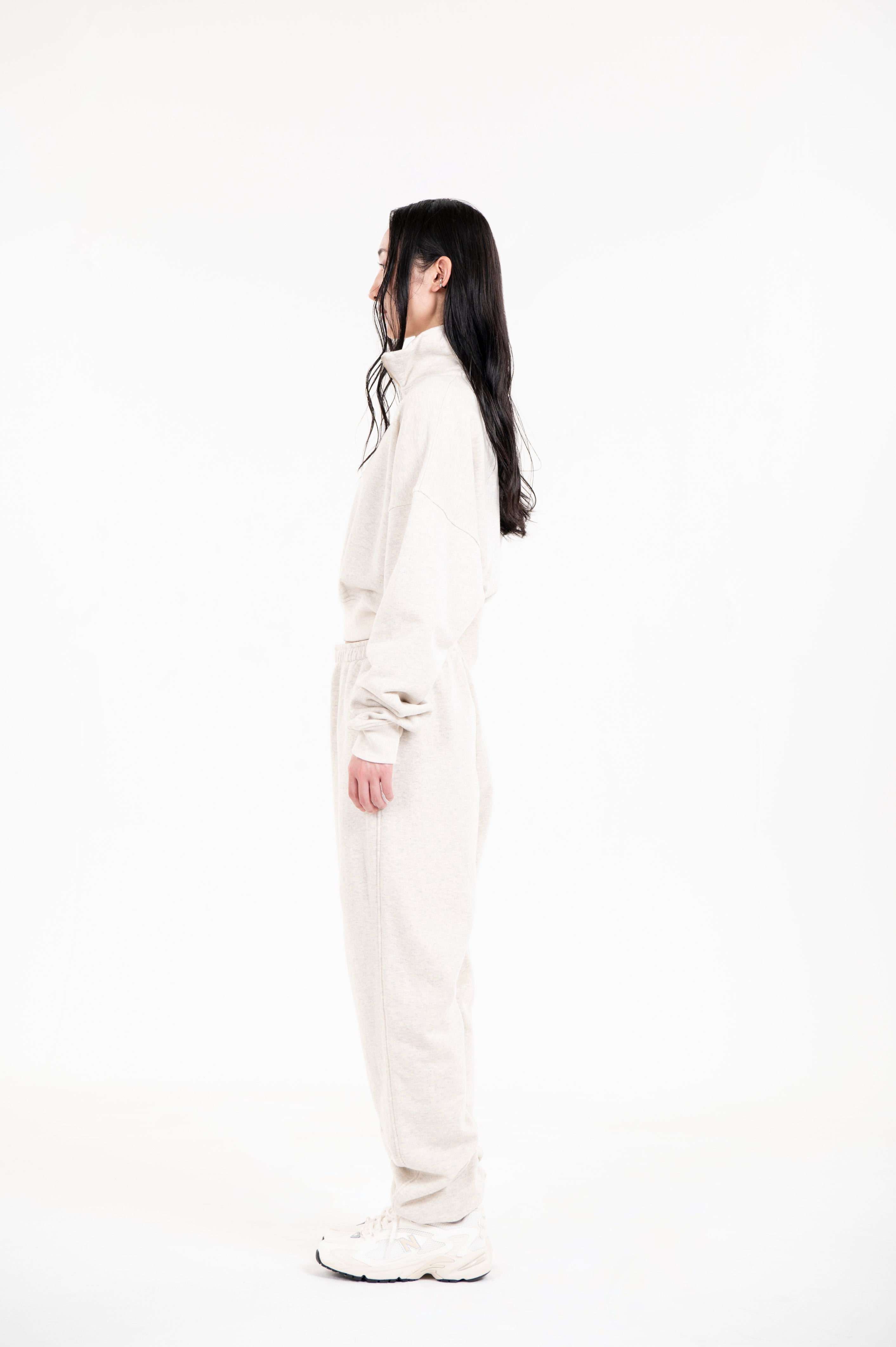 TSURIAMI CROPPED SWEAT OATMEAL