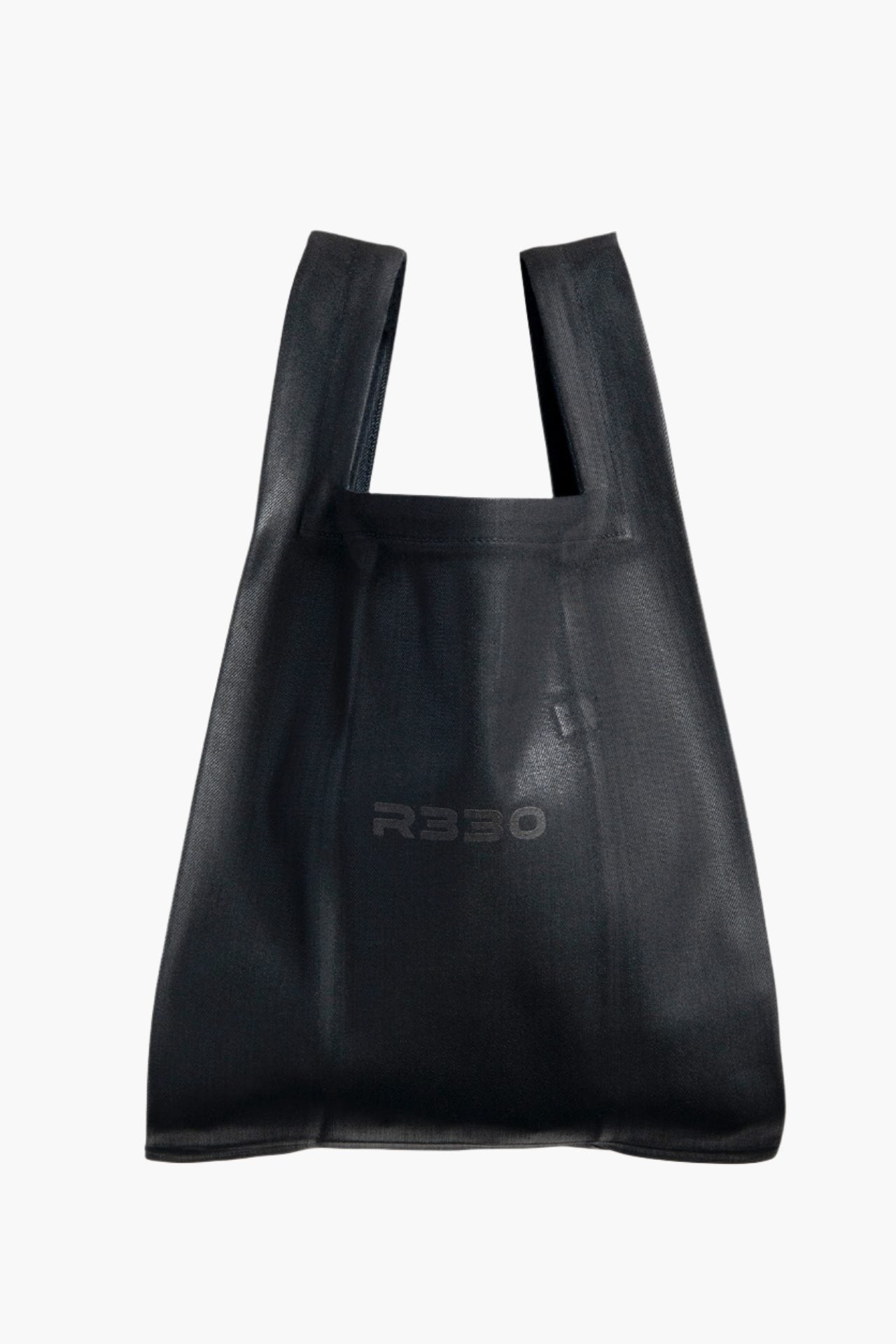 COATED DENIM MARCHE BAG MEDIUM BLACK COATING