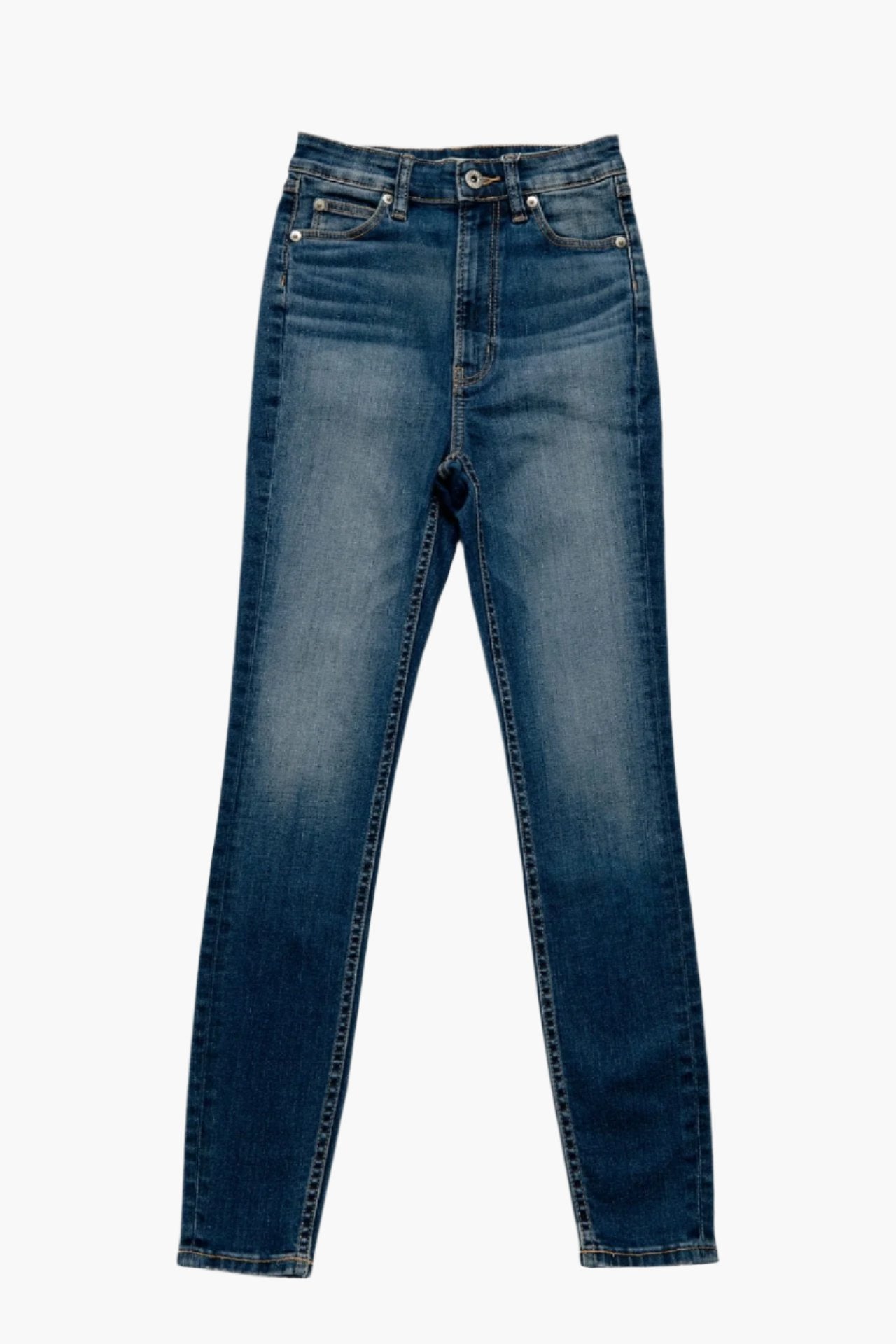 High Rise Skinny Vintage Wash - Dark Indigo