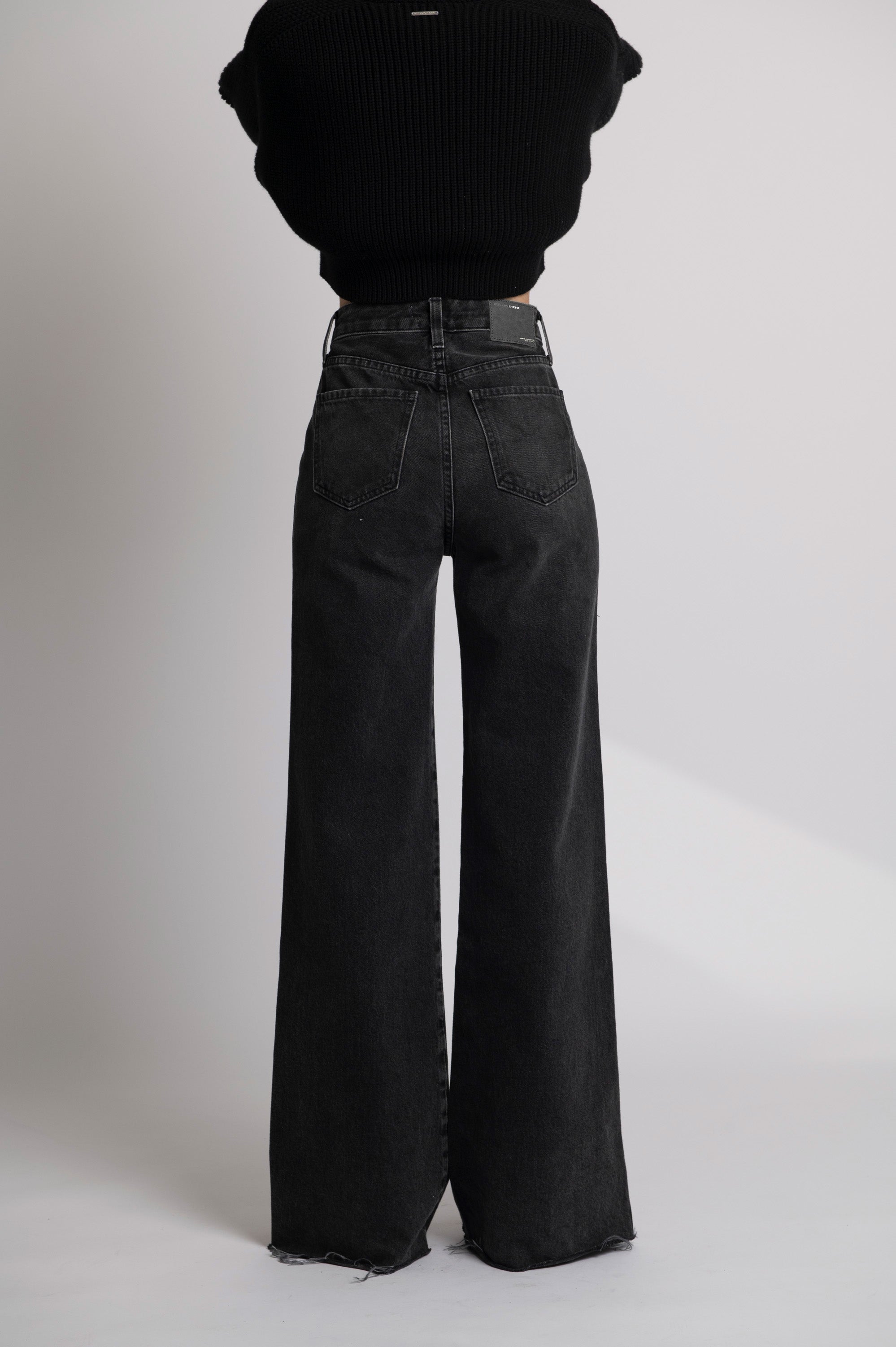 Rigid Wide Leg  - Made In USA Model Black