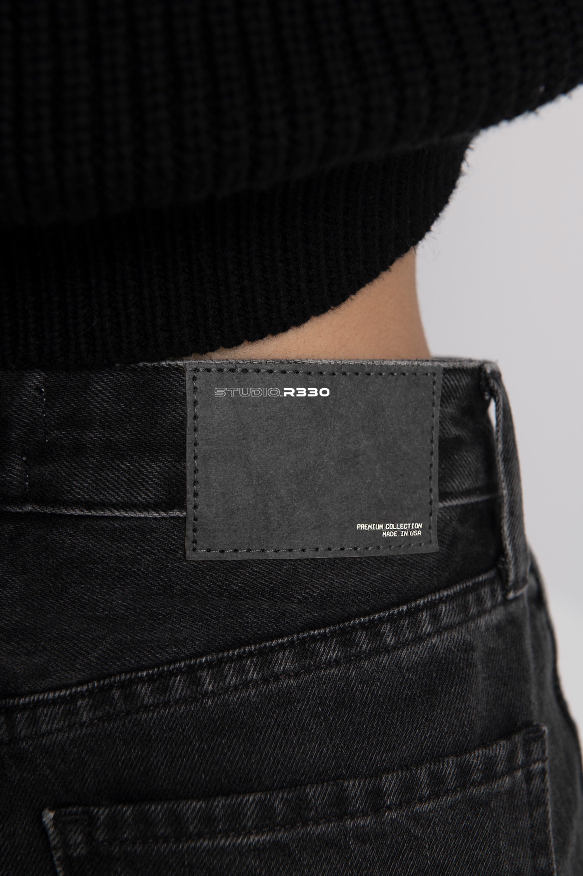 Rigid Wide Leg  - Made In USA Model Black