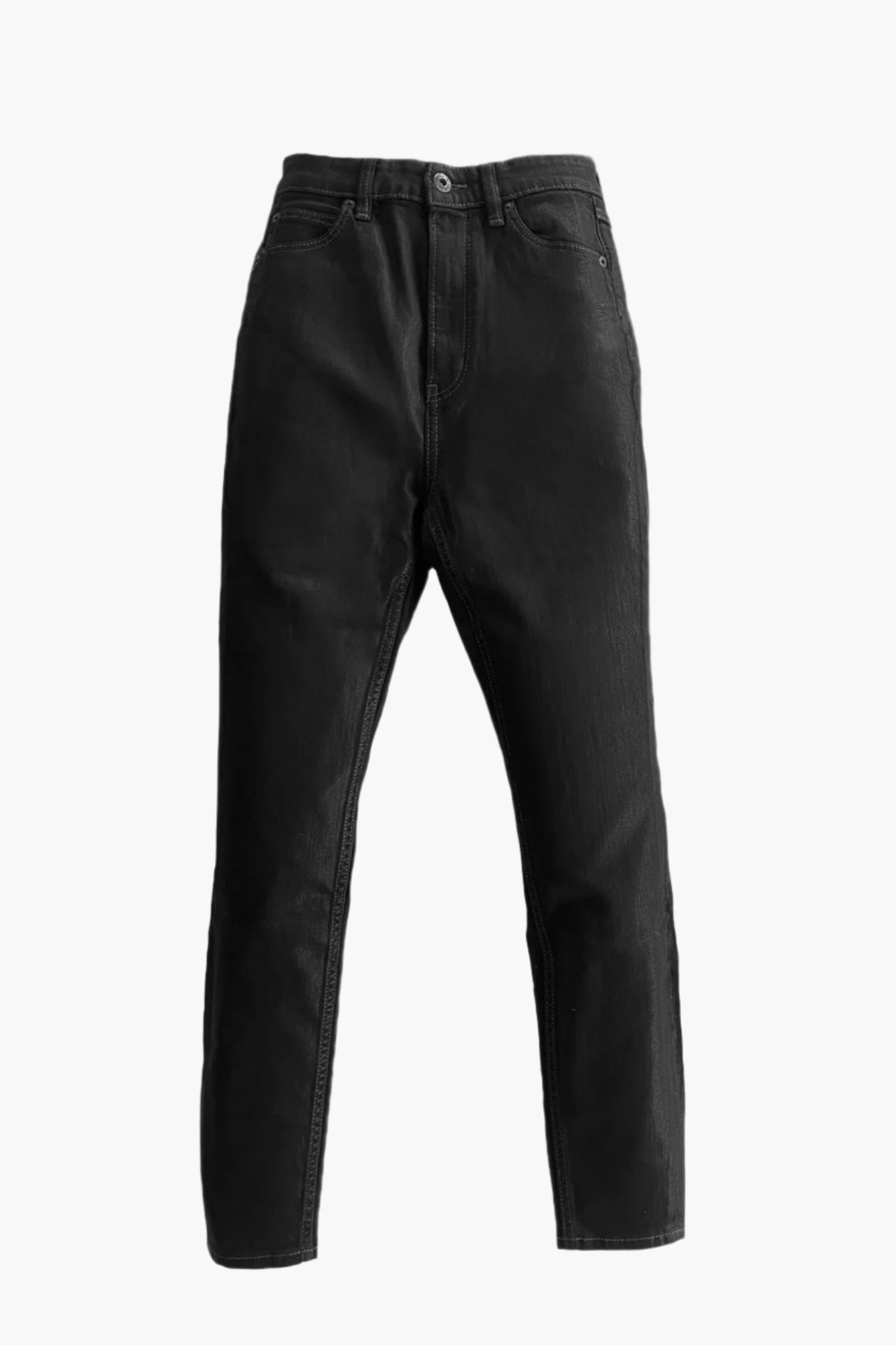 Coated High Rise Skinny - Black