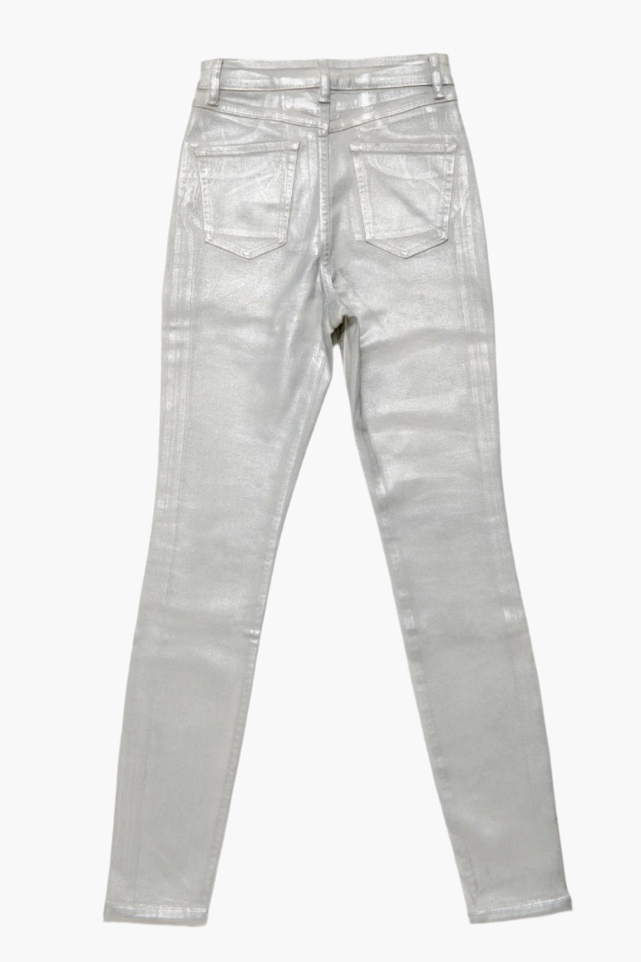 Coated High Rise Skinny - White back