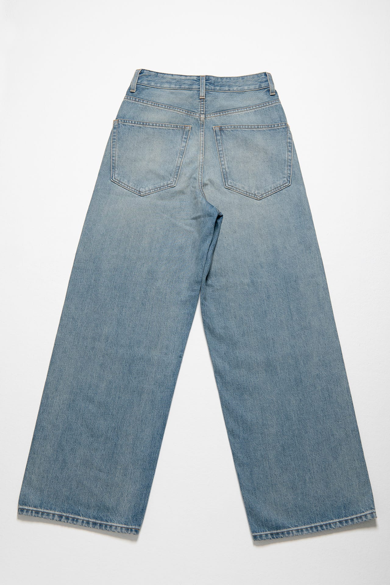 BAGGY WIDE FIT - Light Indigo back