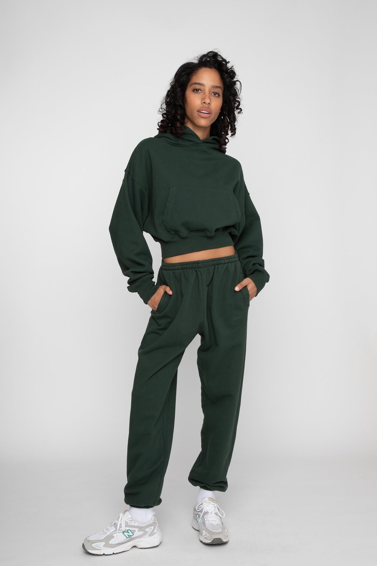 Cropped Pullover Hoodie