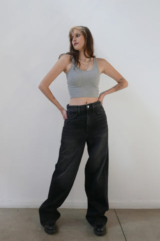 Baggy Wide Fit Jeans in Black