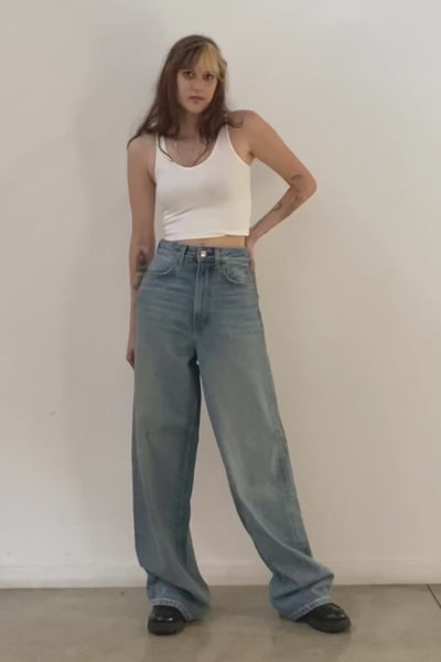 BAGGY WIDE FIT - Light Indigo Video