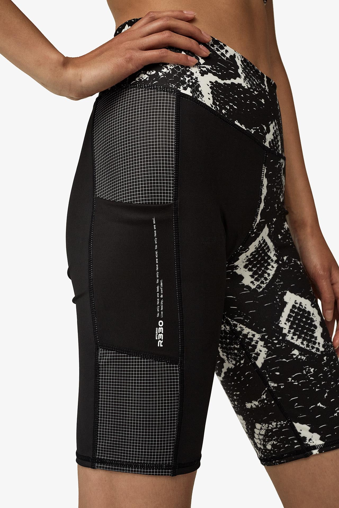 Snake Print Bike Shorts